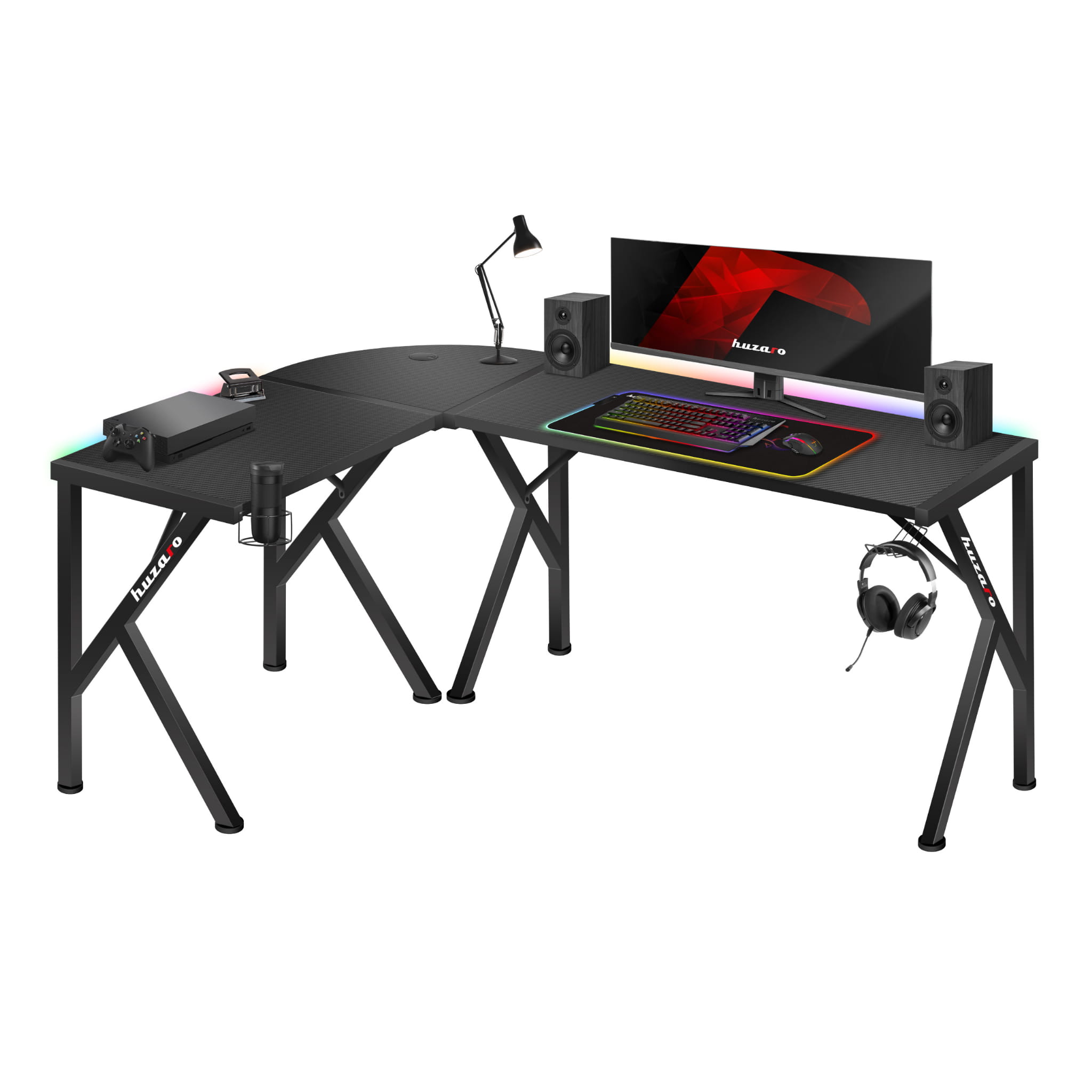 Herní stůl Huzaro Hero 6.3 RGB 154 cm 