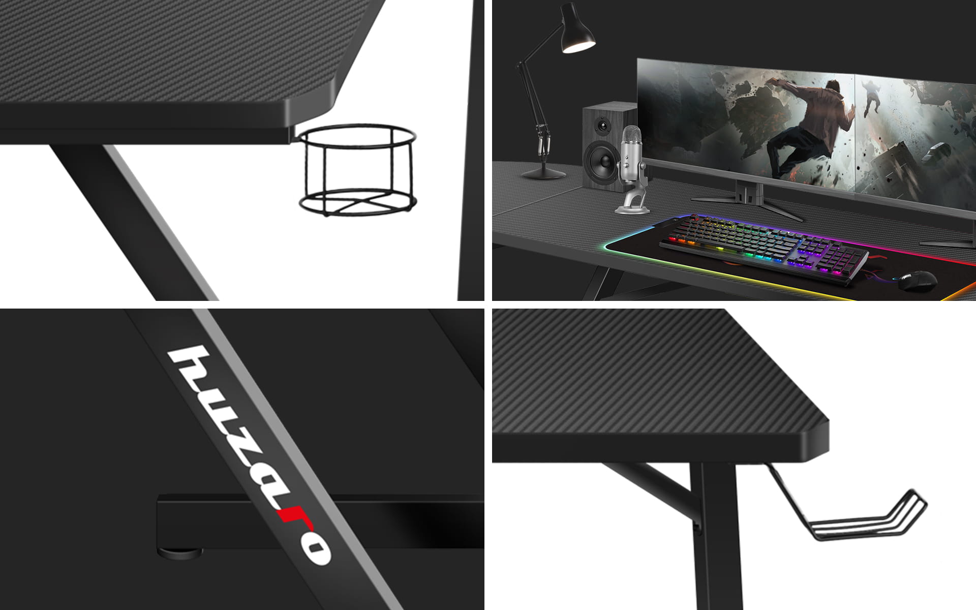 Herní stůl Huzaro Hero 7.0 154 cm 