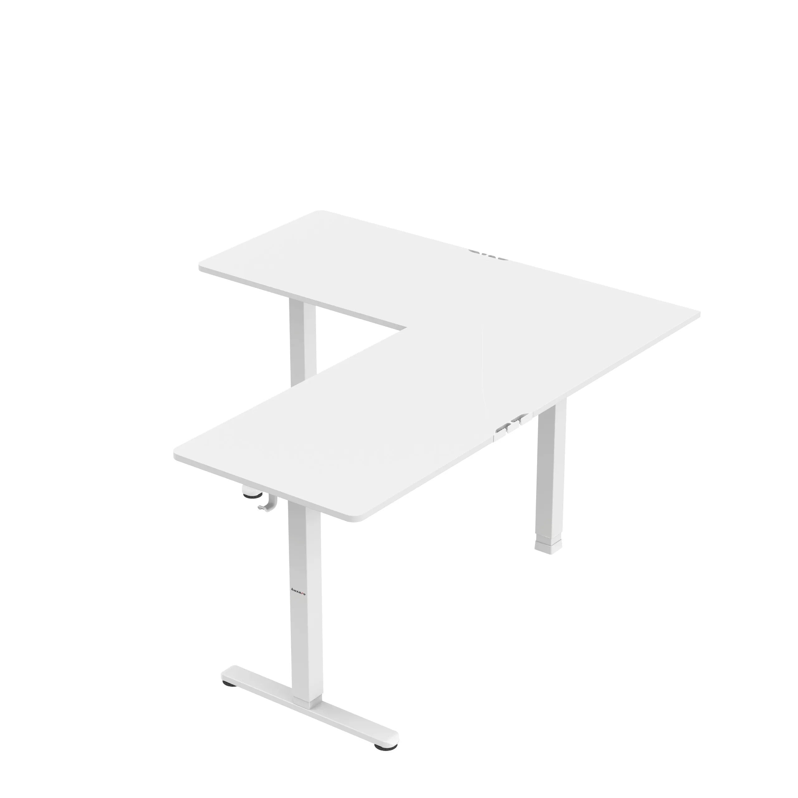 Huzaro Hero 9.5 bílý elektrický rohový stůl 160 cm 