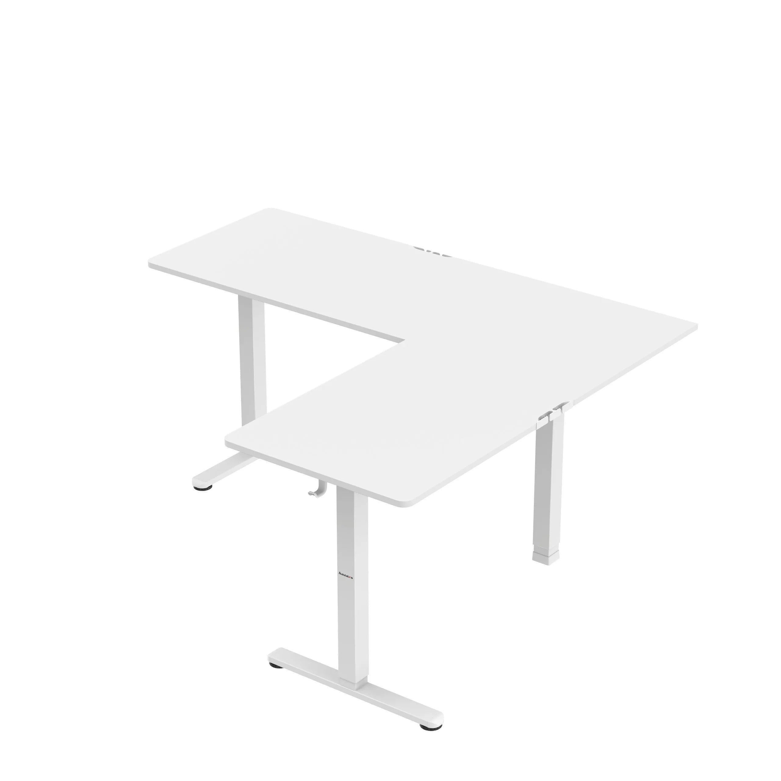 Huzaro Hero 9.5 bílý elektrický rohový stůl 160 cm 