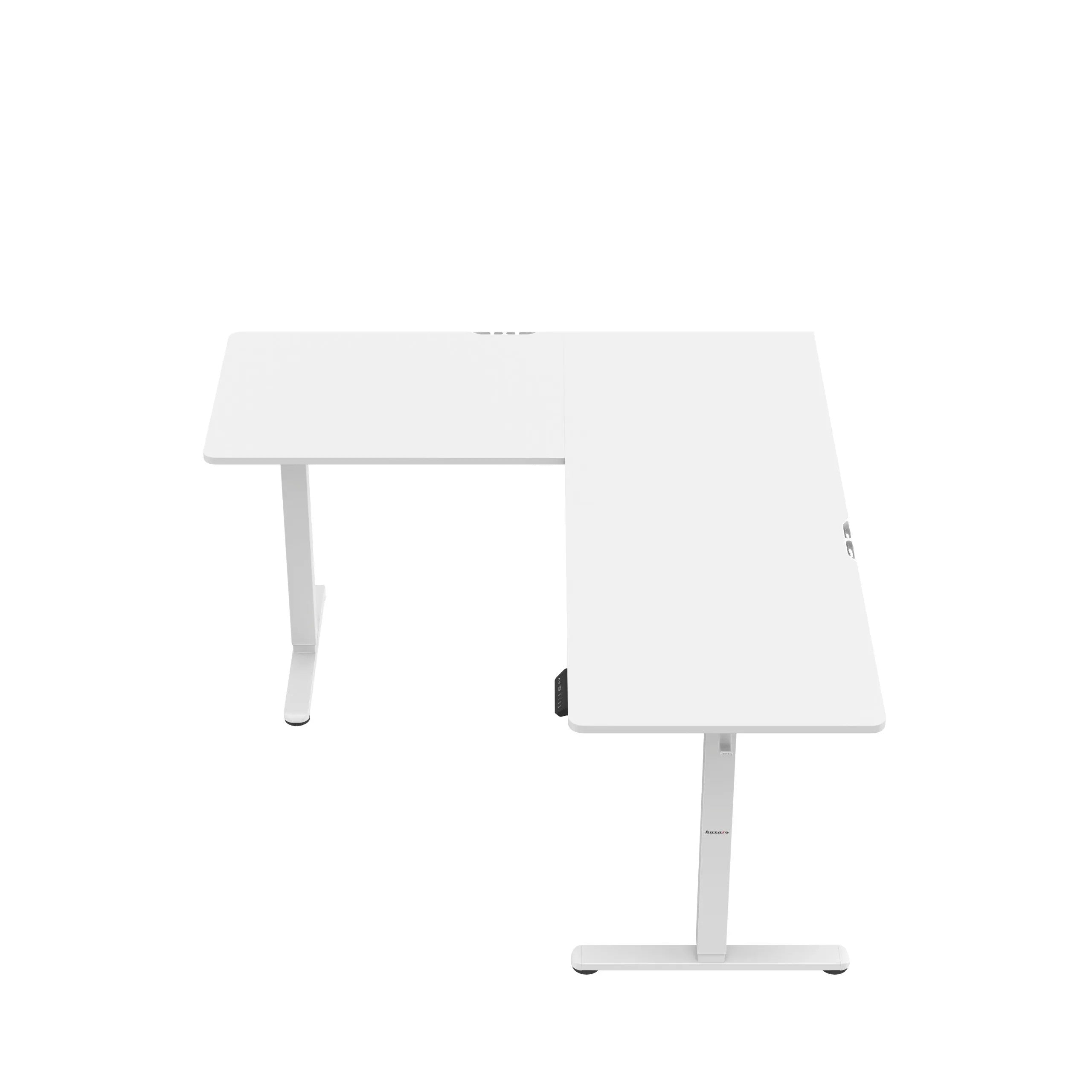 Huzaro Hero 9.5 bílý elektrický rohový stůl 160 cm 