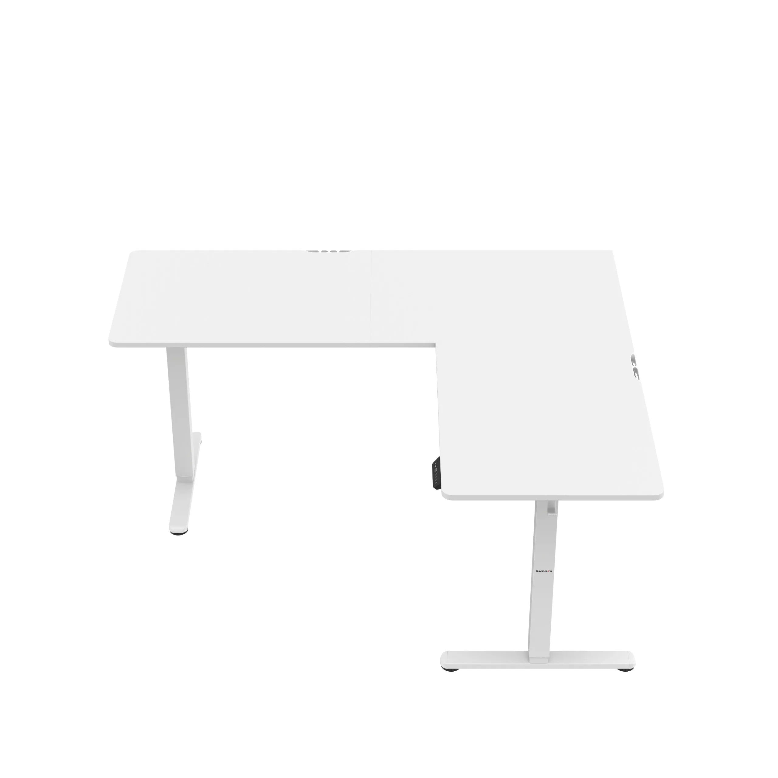 Huzaro Hero 9.5 bílý elektrický rohový stůl 160 cm 