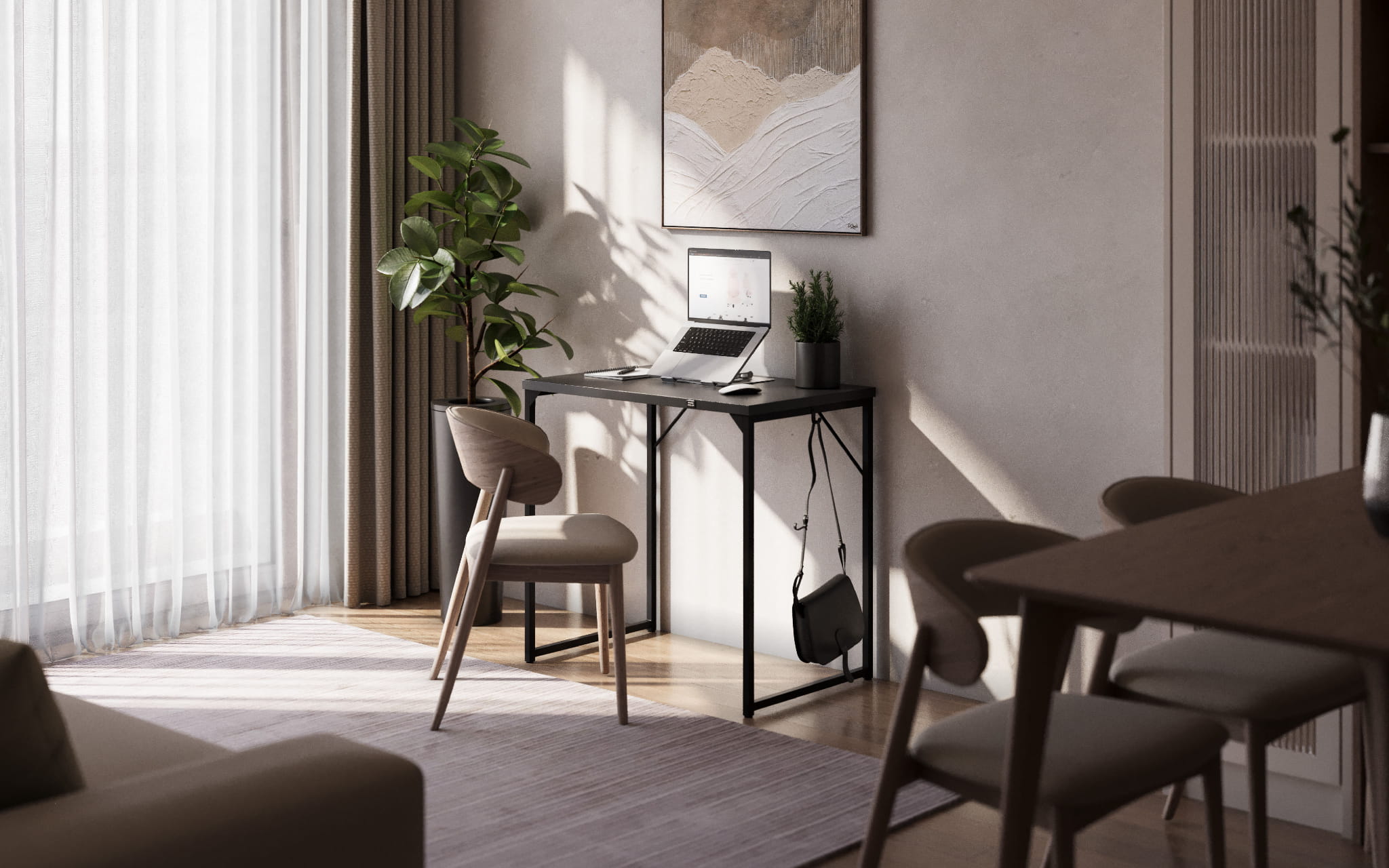 Mark Adler Leader 1.3 Černý malý psací stůl 80 cm 