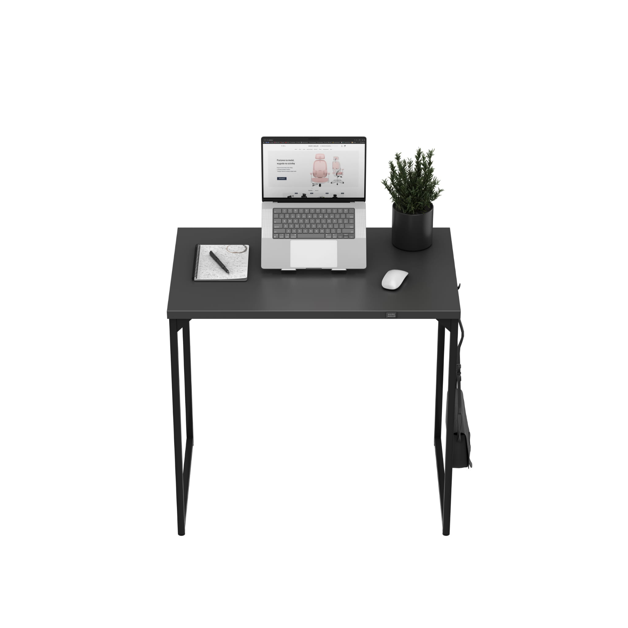 Mark Adler Leader 1.3 Černý malý psací stůl 80 cm 
