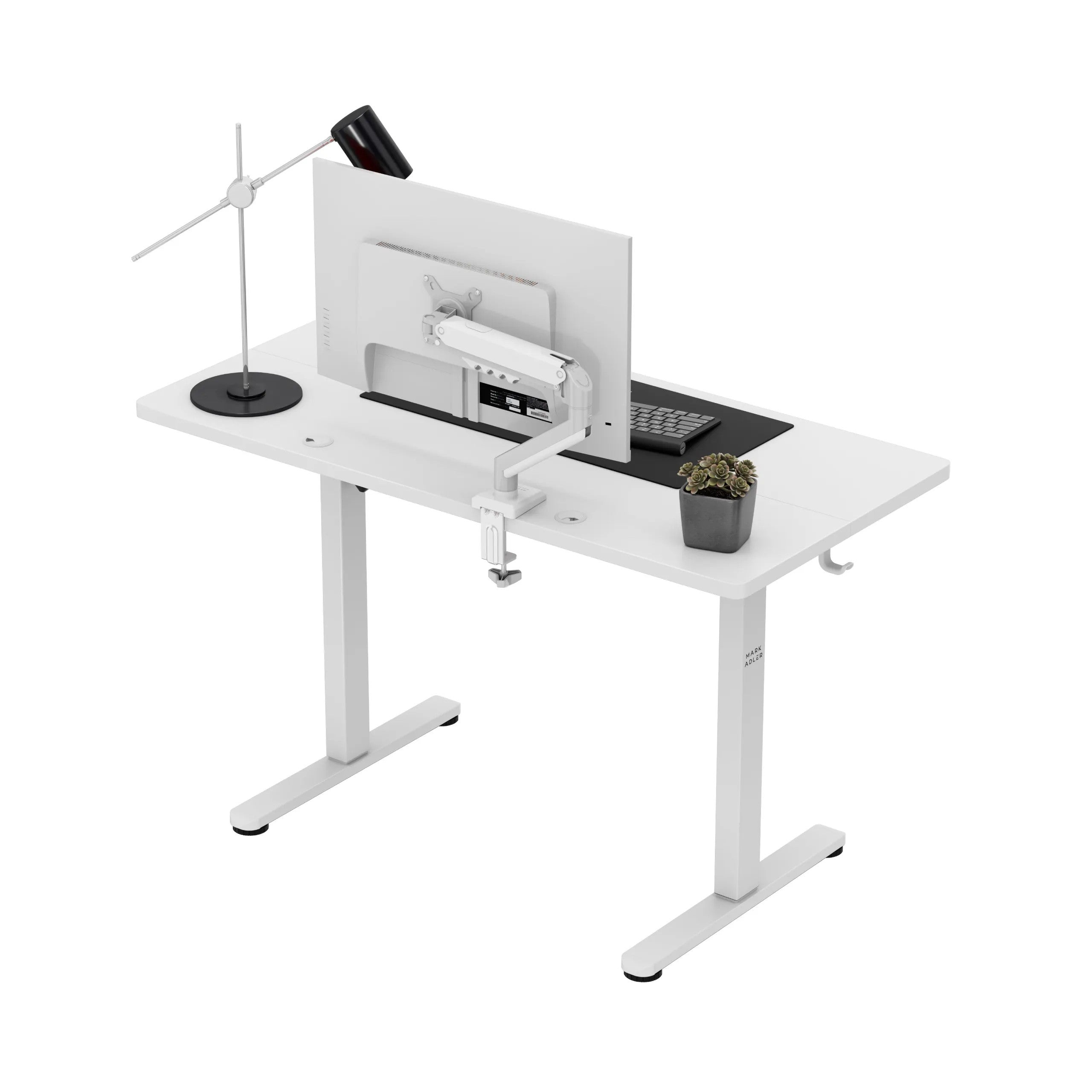 Mark Adler Leader 6.9 bílý elektricky nastavitelný stůl 120 cm 