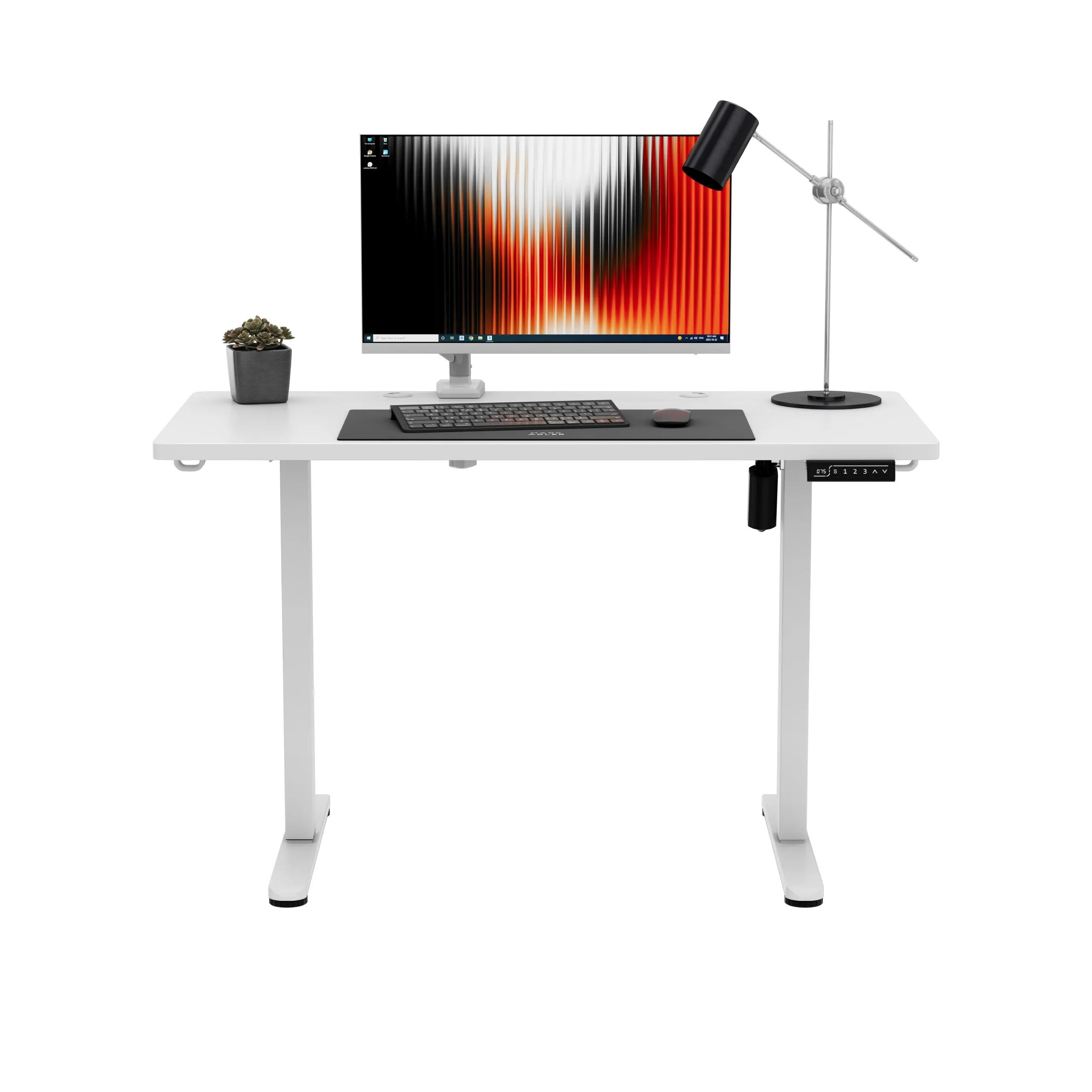 Mark Adler Leader 6.9 bílý elektricky nastavitelný stůl 120 cm 