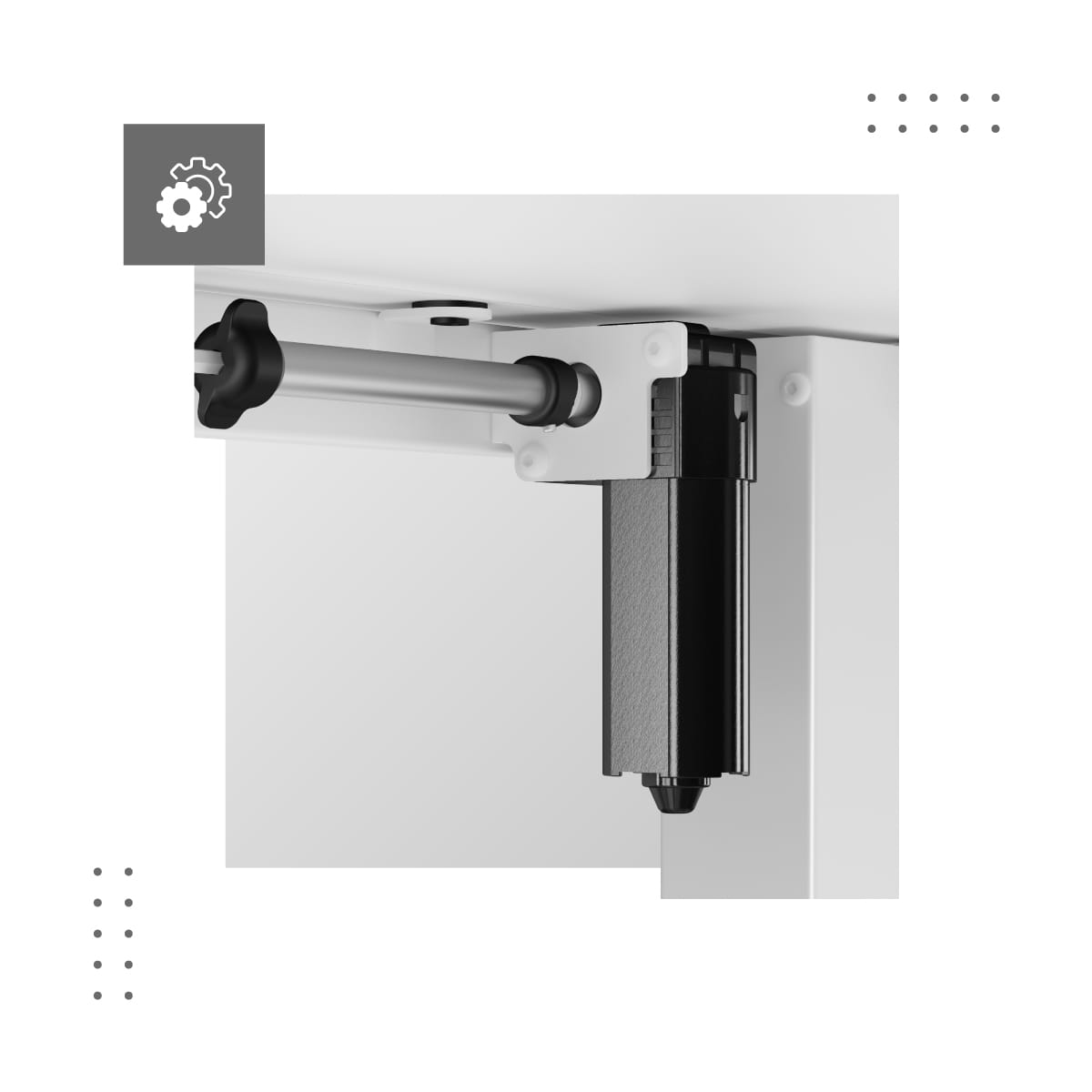 Mark Adler Leader 7.0 elektrický stůl bílý 120 cm 