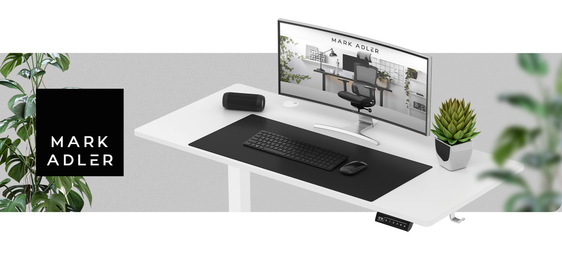 Mark Adler Leader 7.0 elektrický stůl bílý 120 cm 