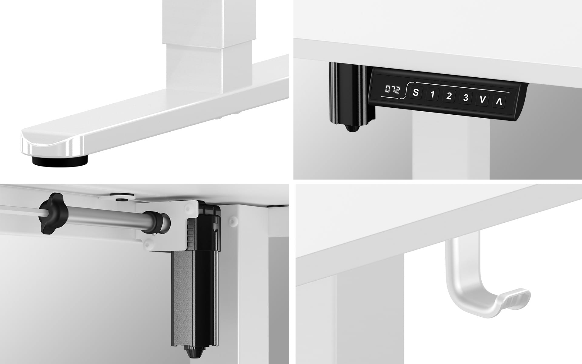 Mark Adler Leader 7.0 elektrický stůl bílý 120 cm 