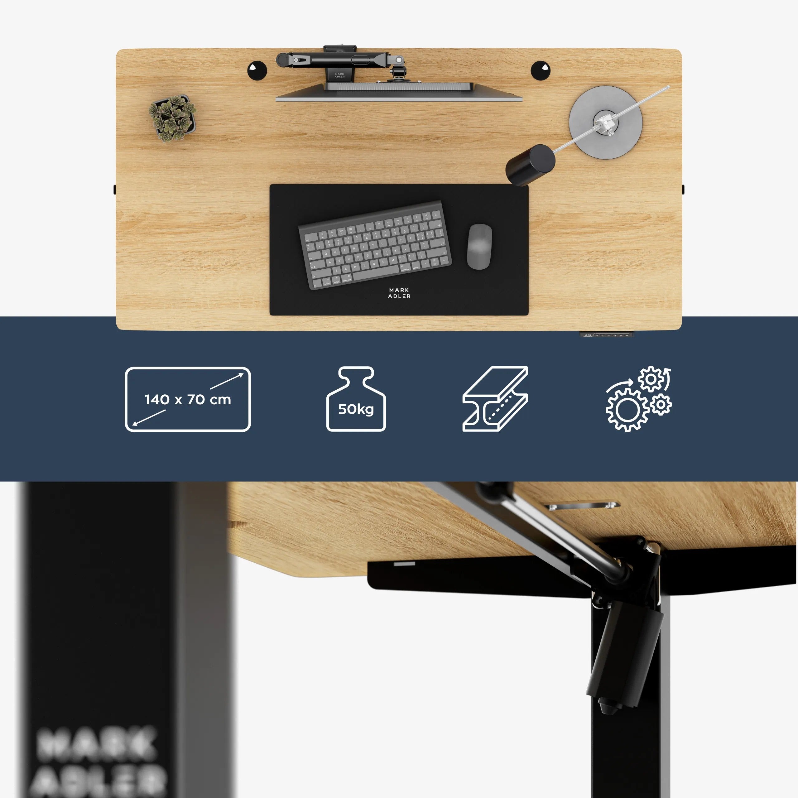 Elektrický psací stůl Mark Adler Leader 7.3 Craft 140 cm 