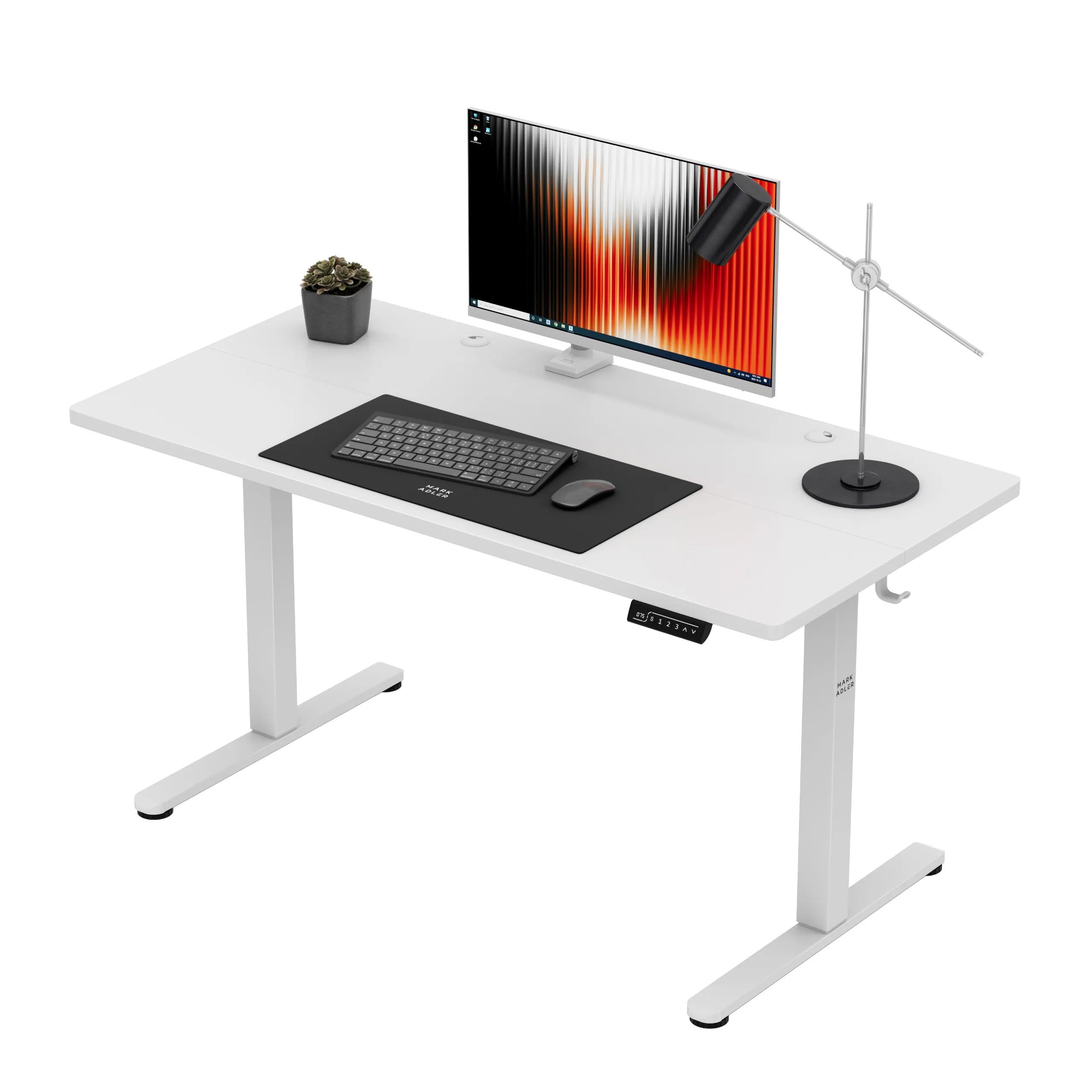 Mark Adler Leader 7.3 bílý elektrický stůl 140 cm 