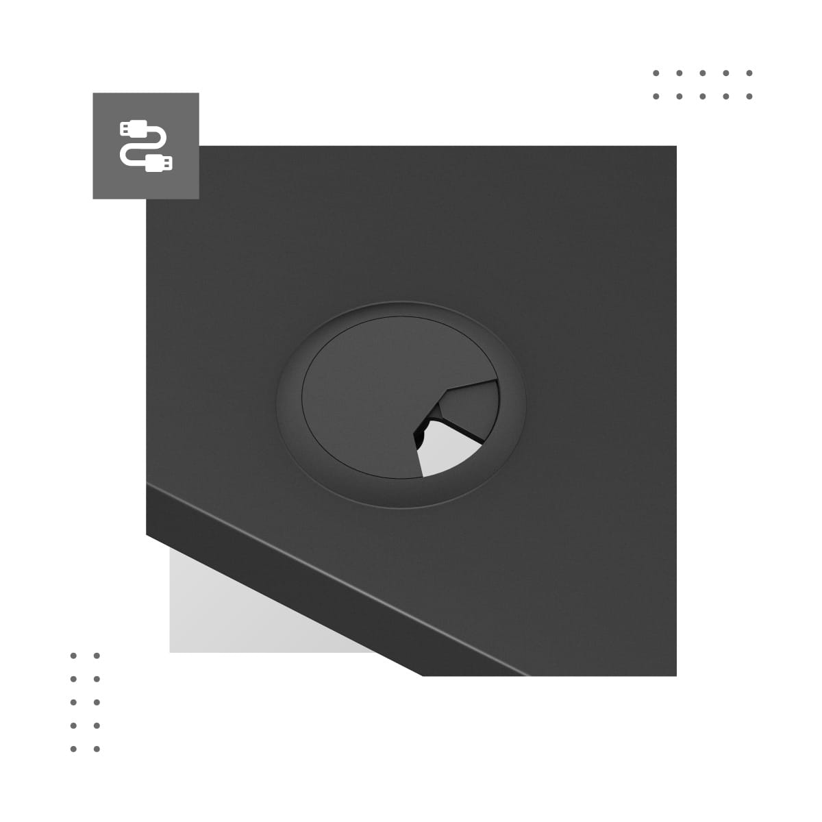 Elektrický stůl Mark Adler Leader 7.4, černý, 140 cm 