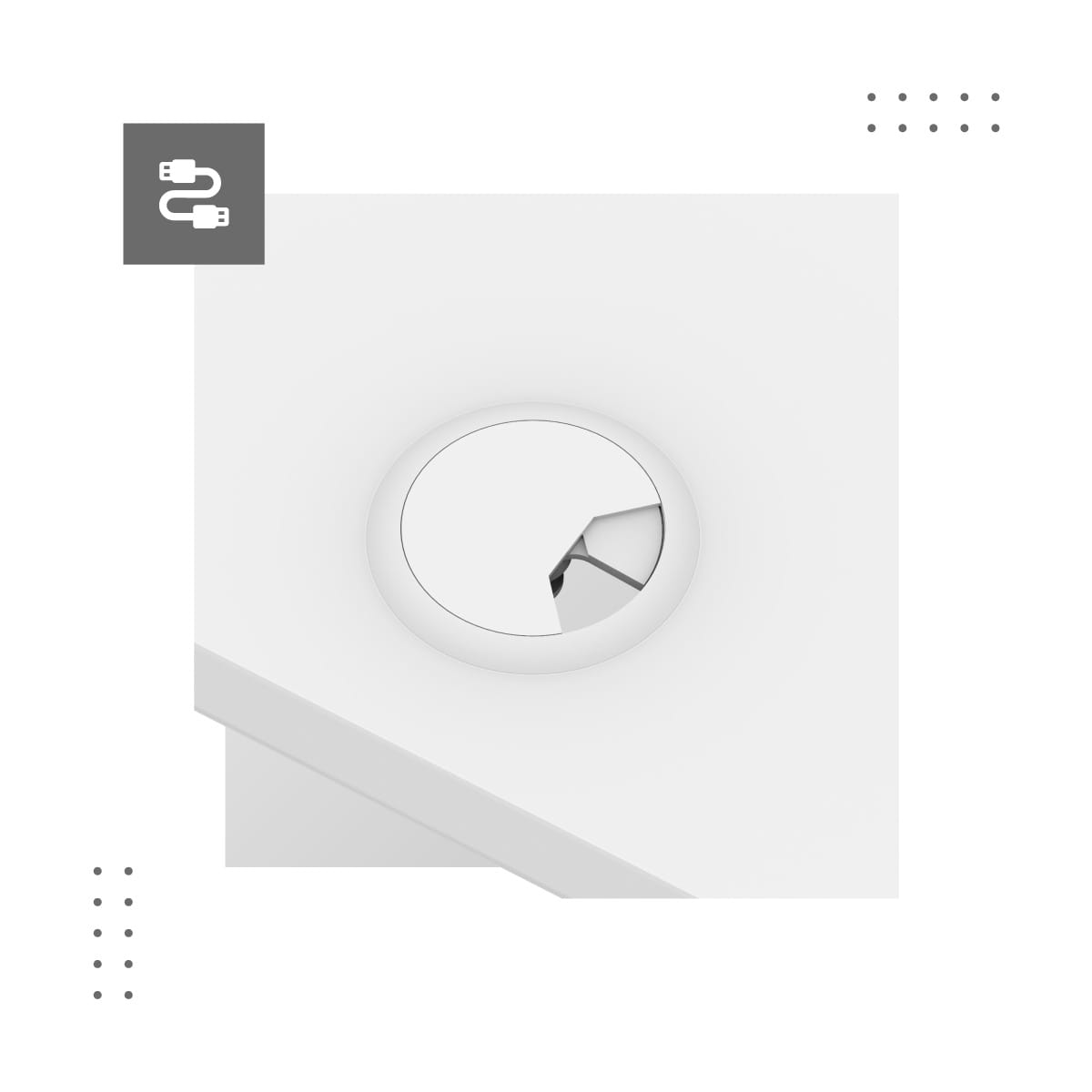 Mark Adler Leader 7.6 bílý elektrický stůl 160 cm 