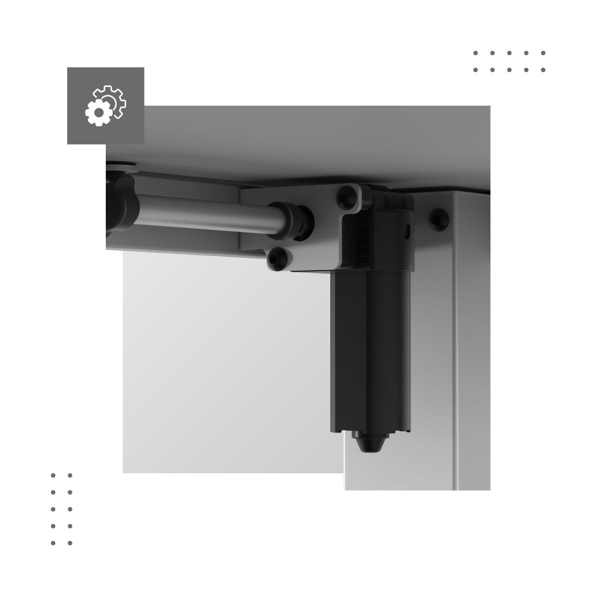 Mark Adler Leader 7.6 bílý elektrický stůl 160 cm 