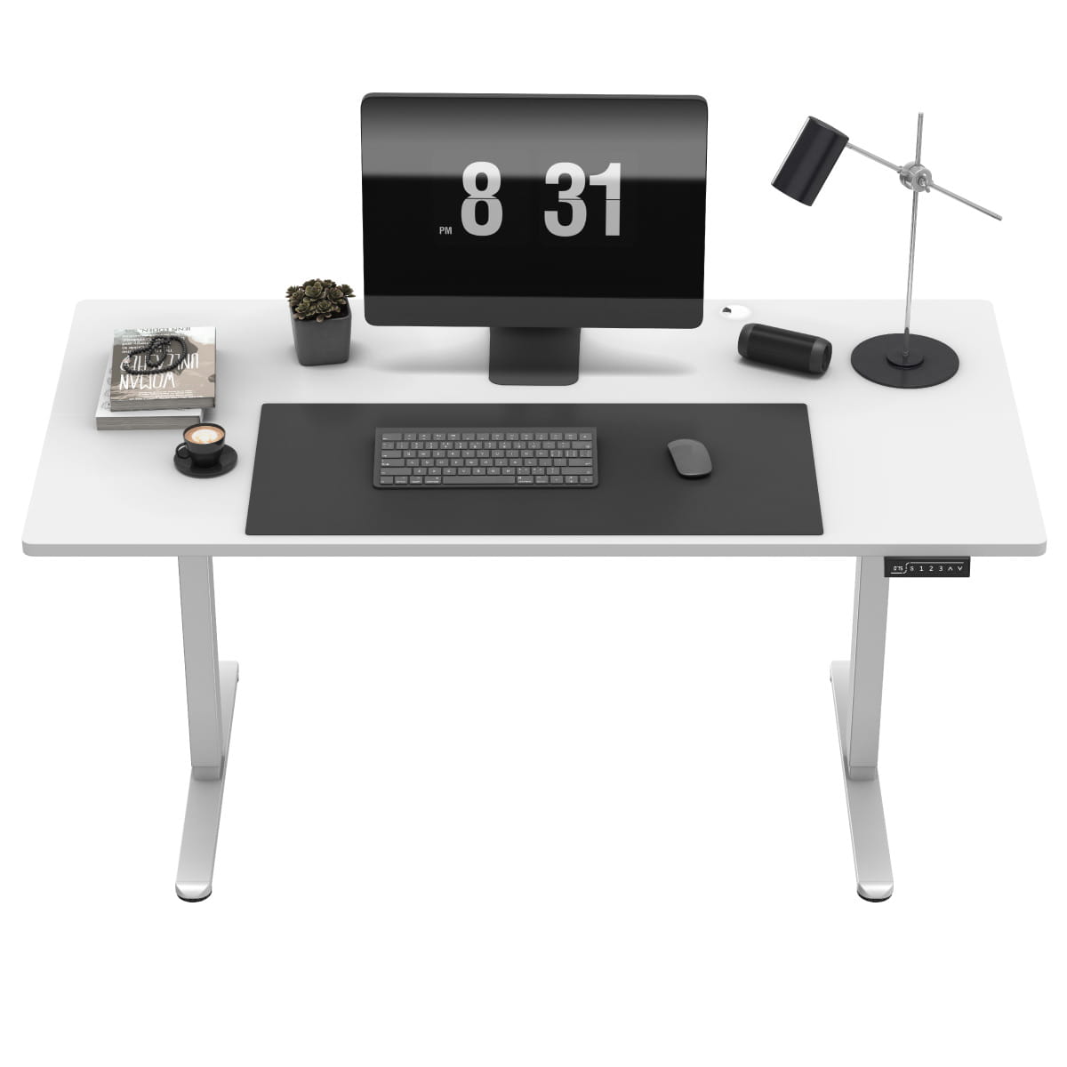 Mark Adler Leader 7.6 bílý elektrický stůl 160 cm 