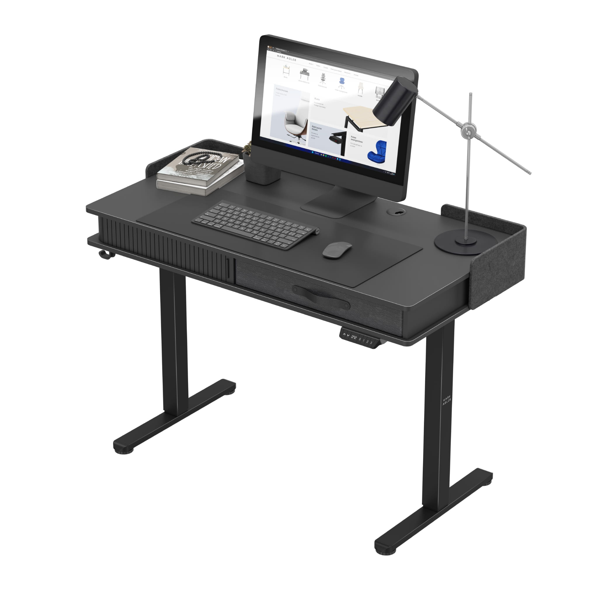 Elektrický stůl Mark Adler Leader 8.0, černý, 120 cm 