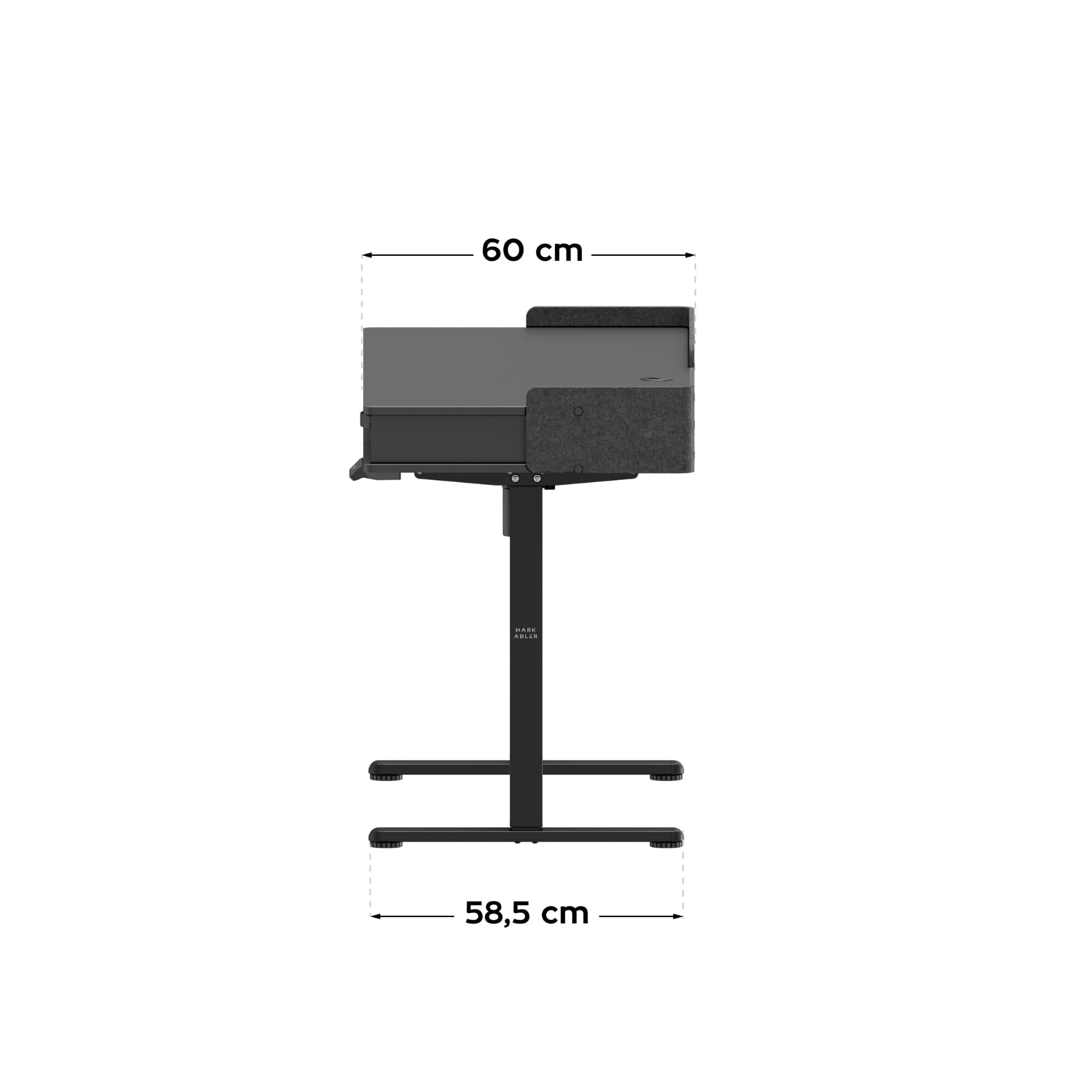 Elektrický stůl Mark Adler Leader 8.0, černý, 120 cm 