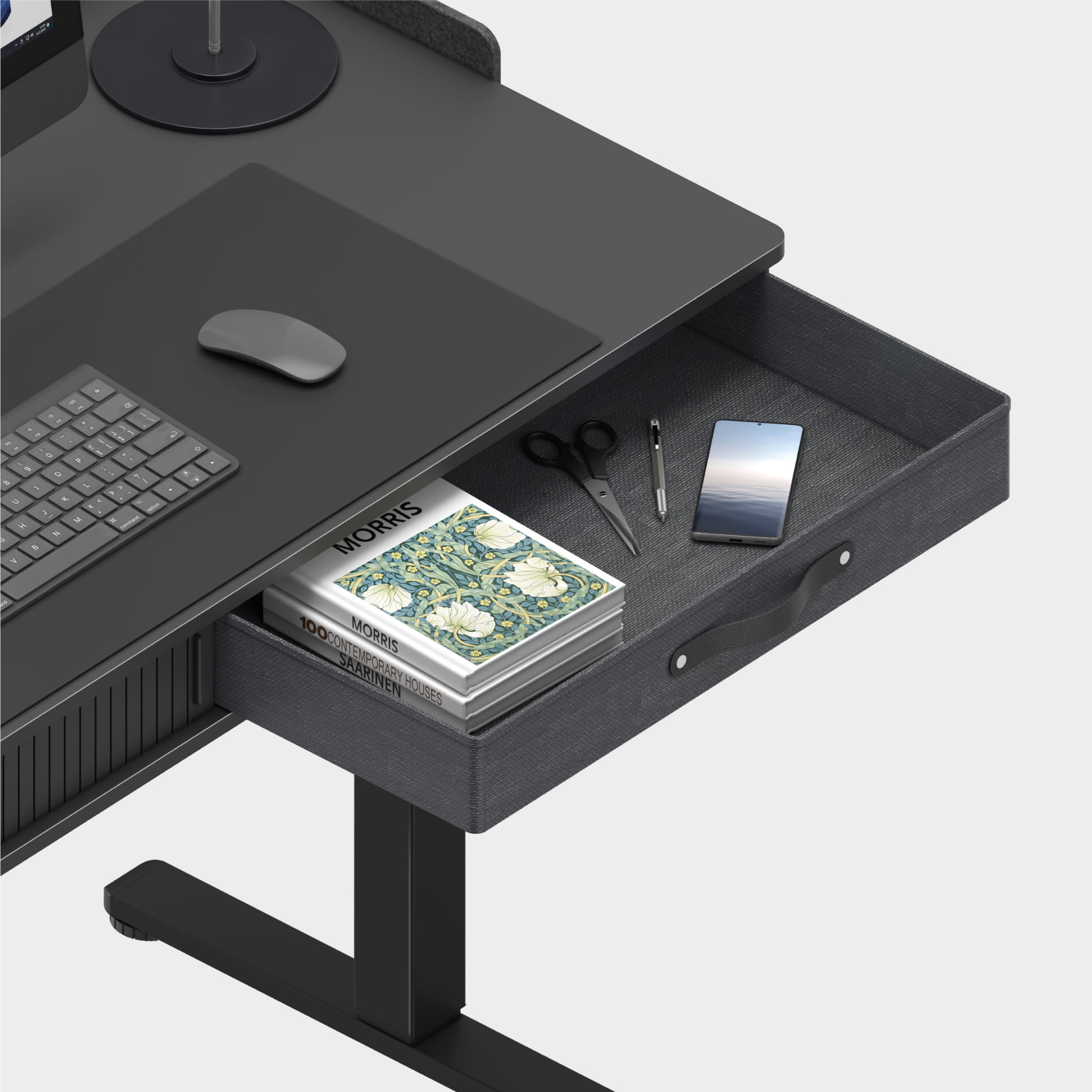 Elektrický stůl Mark Adler Leader 8.0, černý, 120 cm 