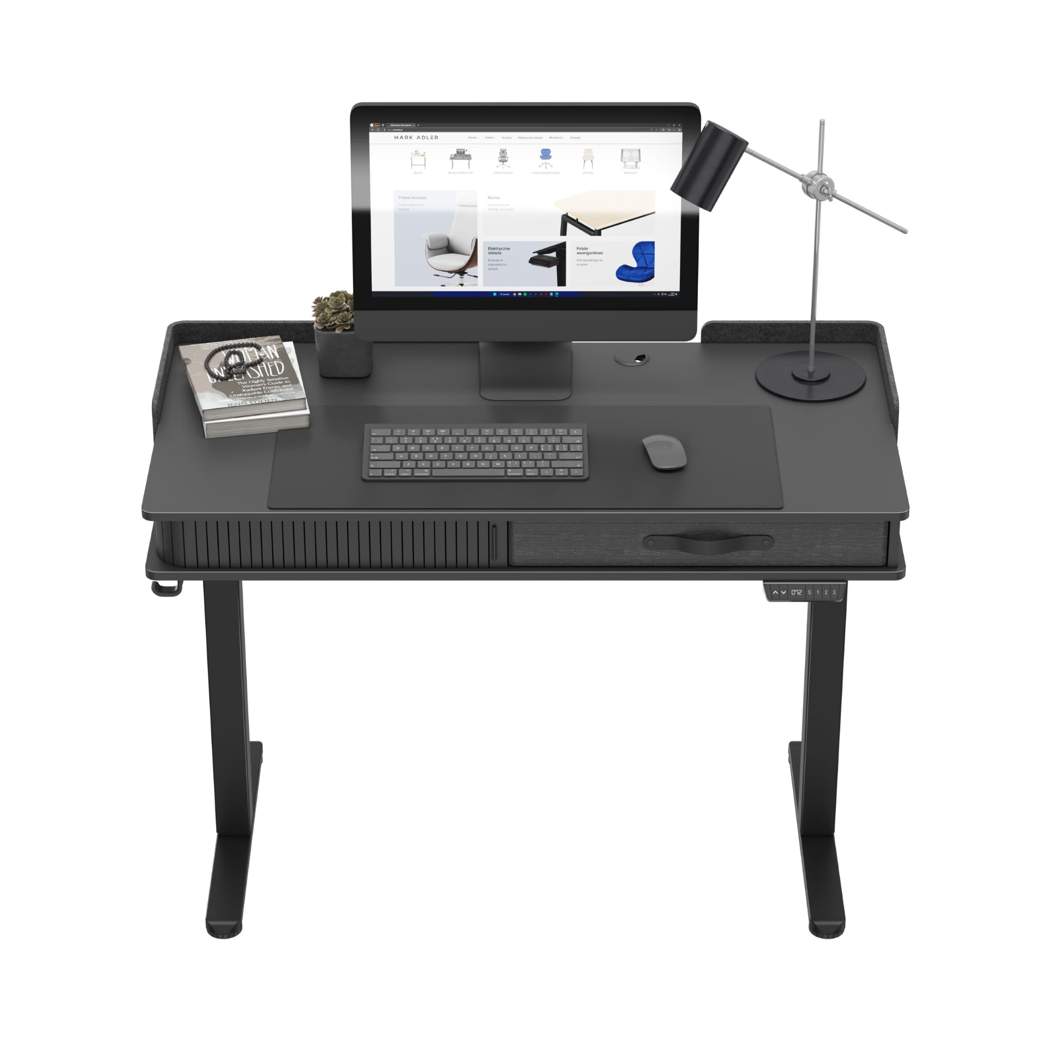 Elektrický stůl Mark Adler Leader 8.0, černý, 120 cm 