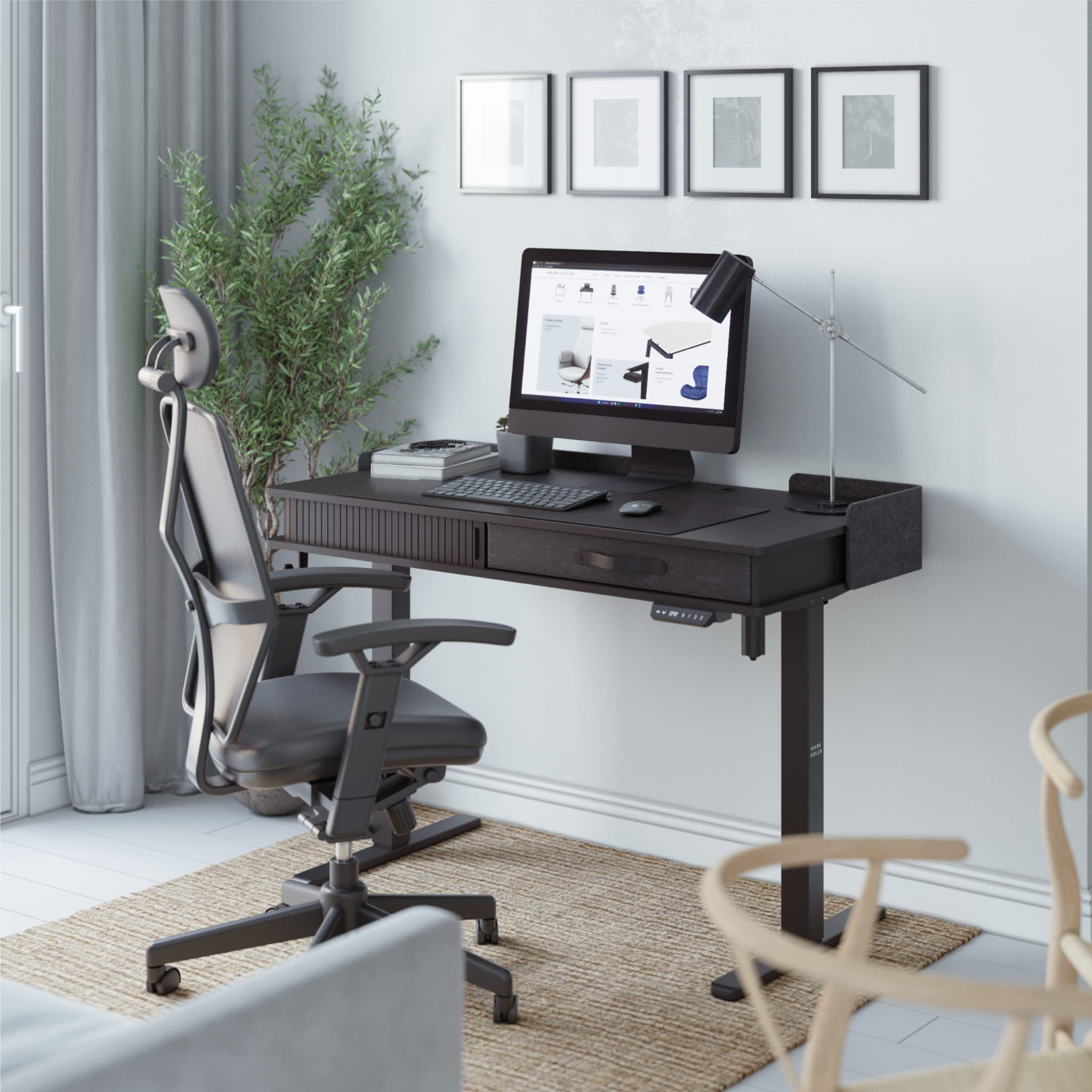 Elektrický stůl Mark Adler Leader 8.0, černý, 120 cm 