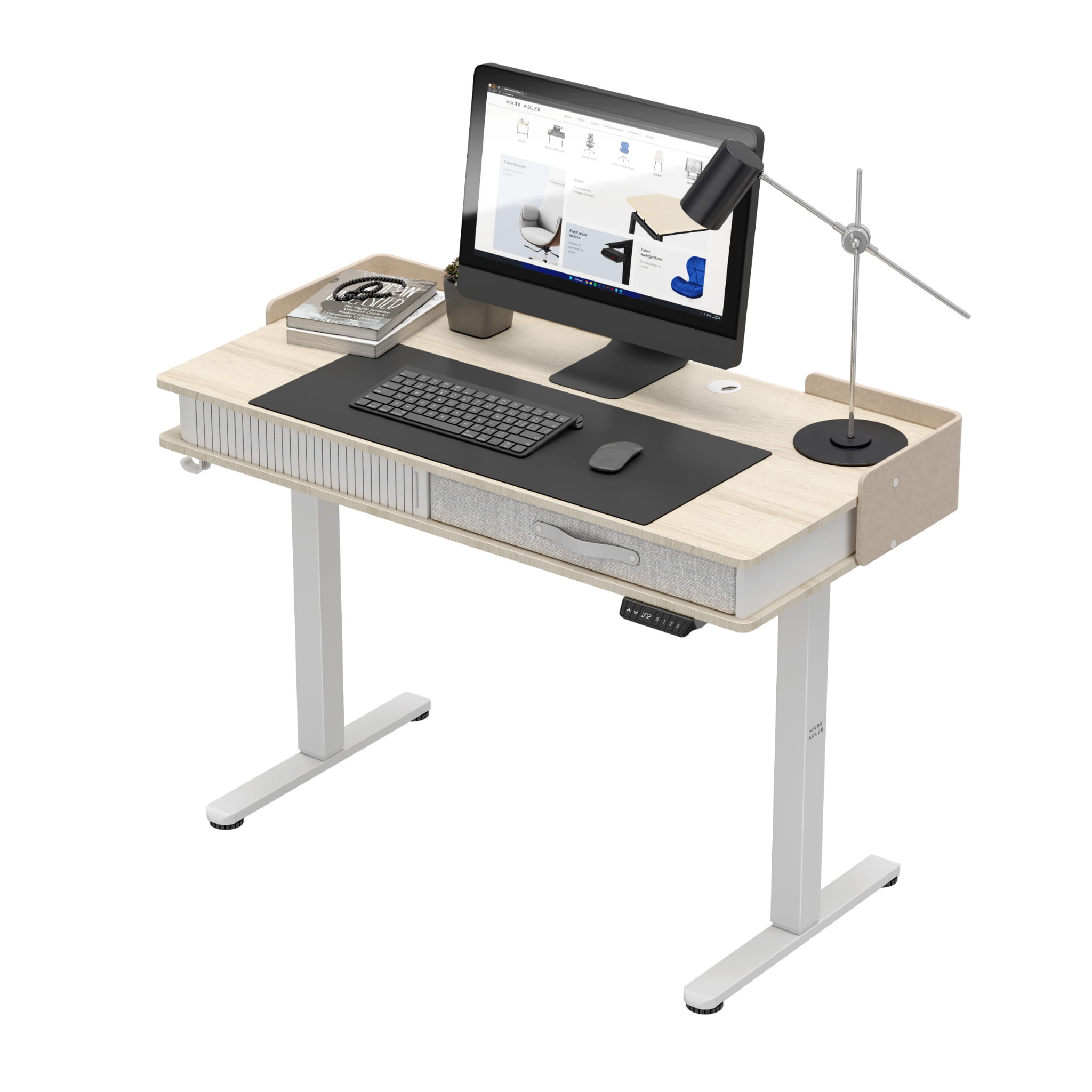 Mark Adler Leader 8.0 elektrický stůl bílý 120 cm 