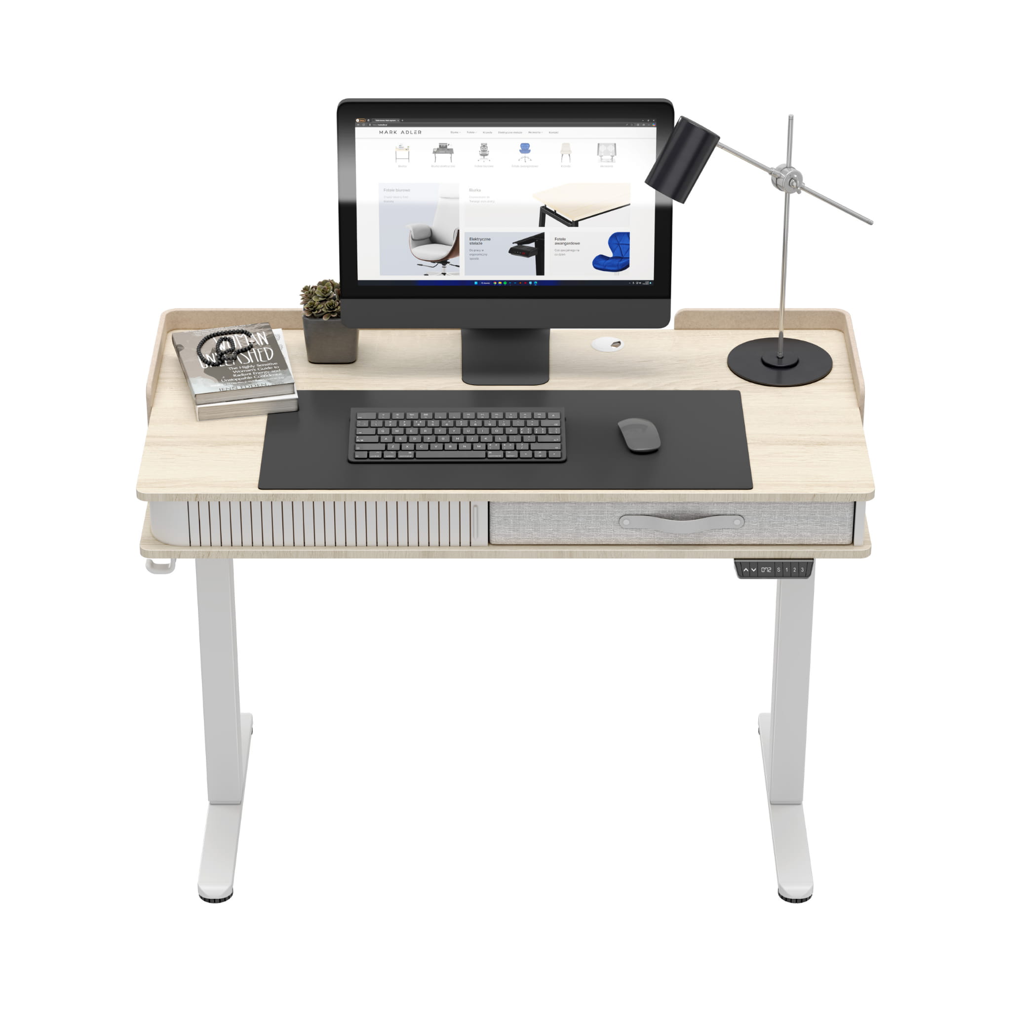 Mark Adler Leader 8.0 elektrický stůl bílý 120 cm 