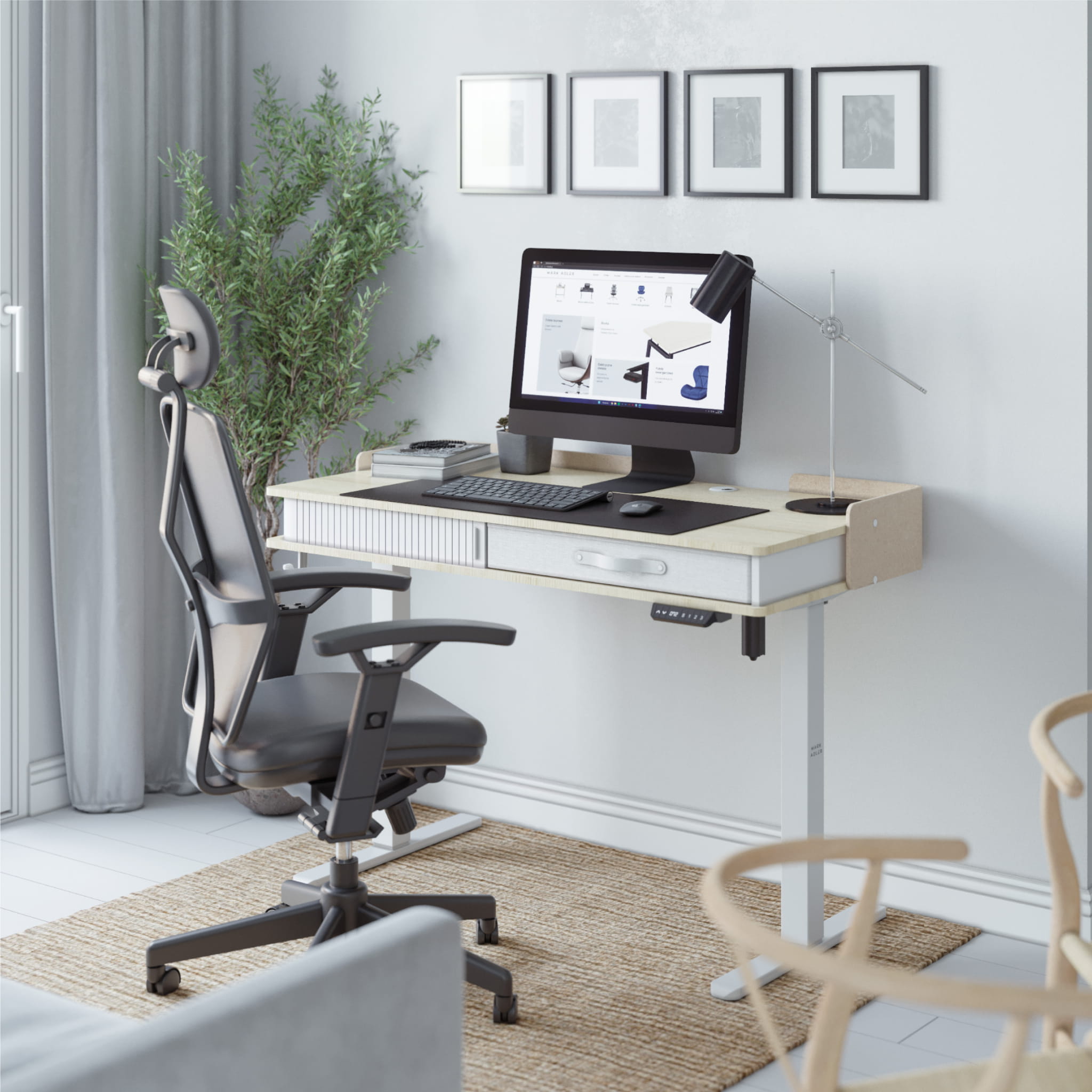 Mark Adler Leader 8.0 elektrický stůl bílý 120 cm 