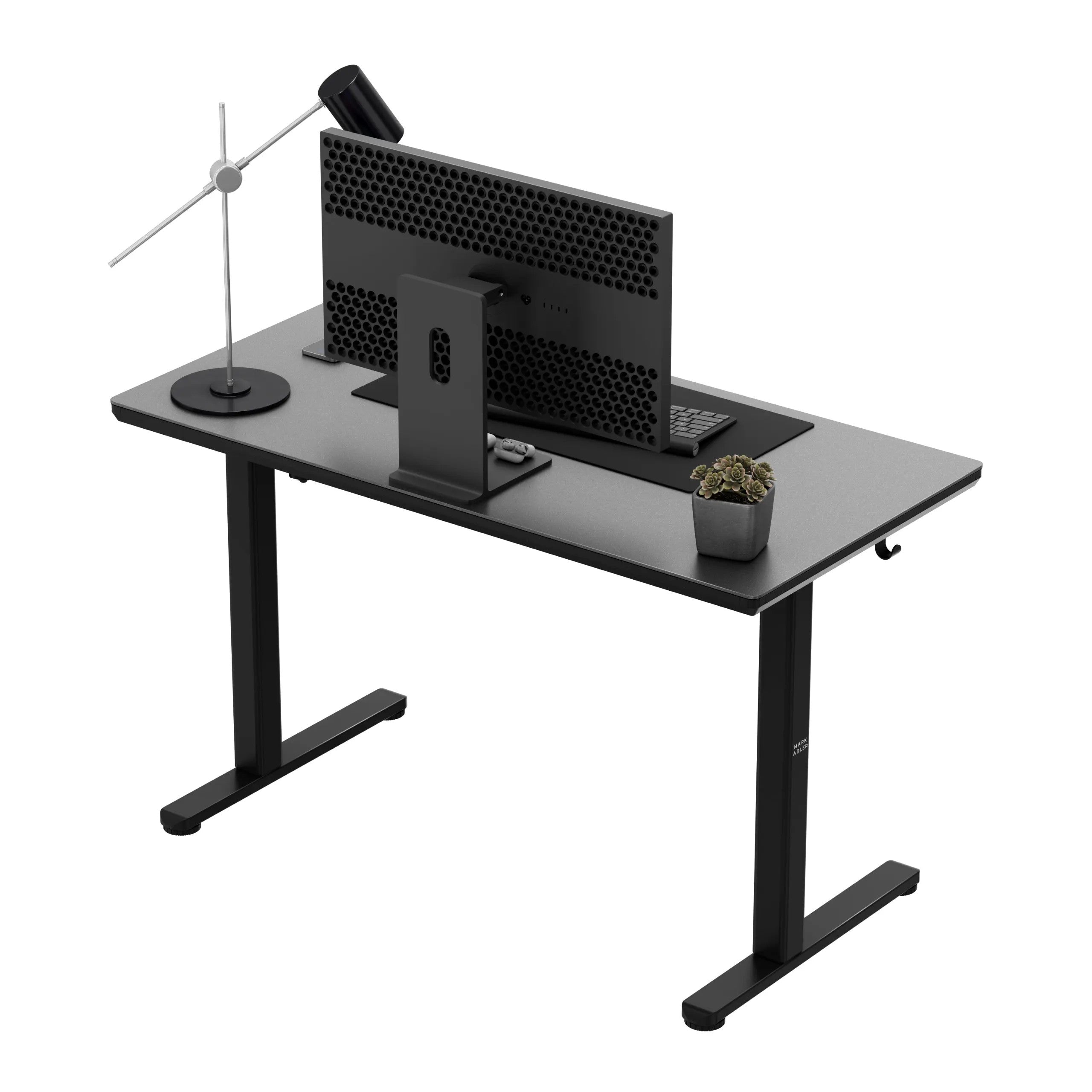 Elektrický stůl Mark Adler Leader 8.5, černý, se skleněnou deskou 