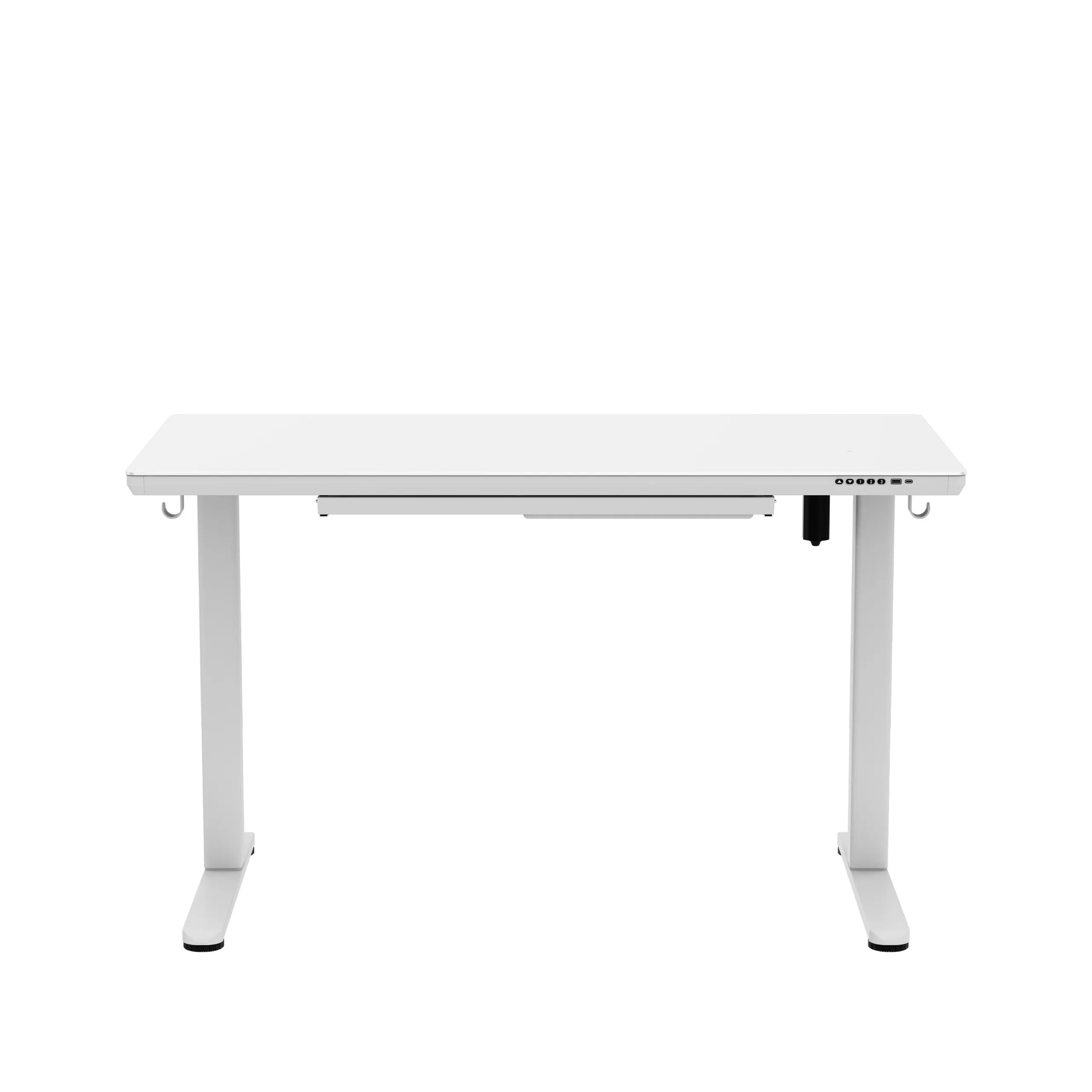 Elektrický stůl Mark Adler Leader 8.5 bílý se skleněnou deskou 