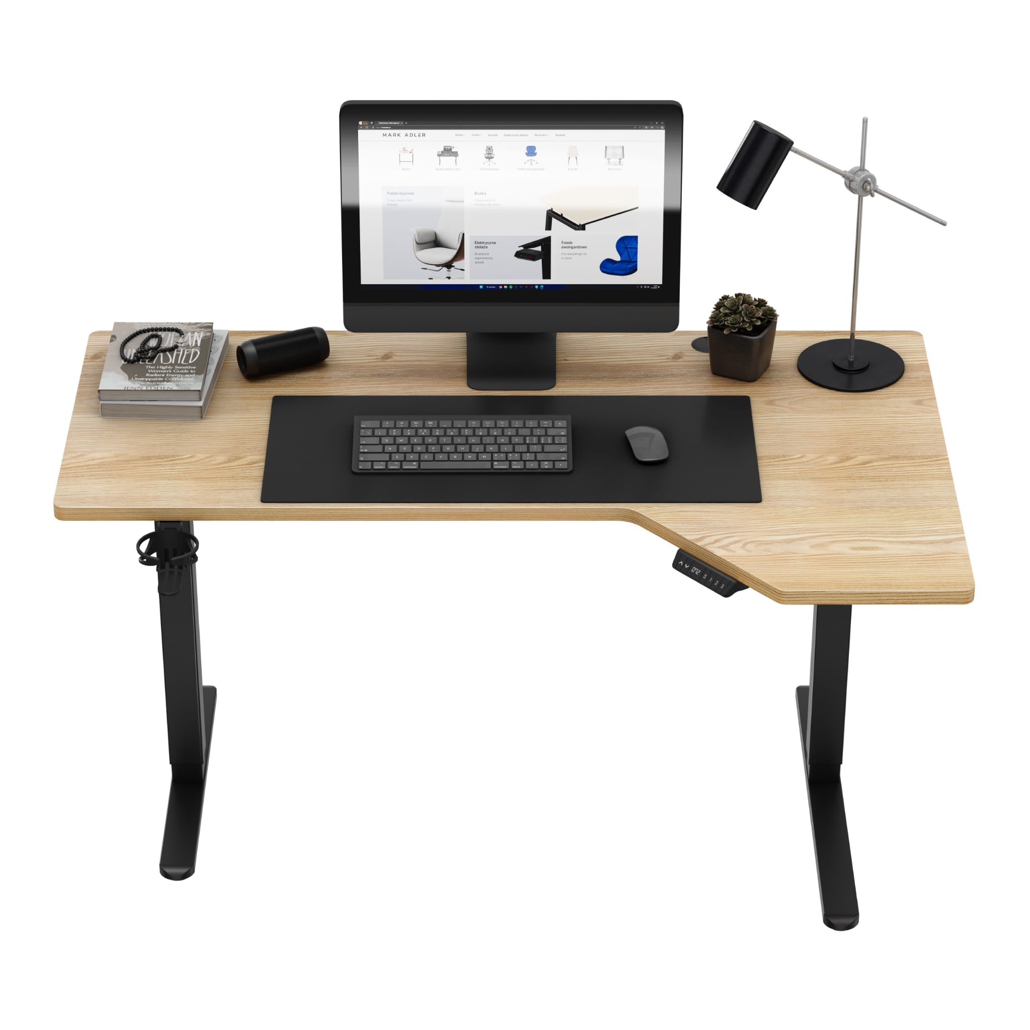 Mark Adler Leader 9.1 Černý elektrický stůl 145 cm 