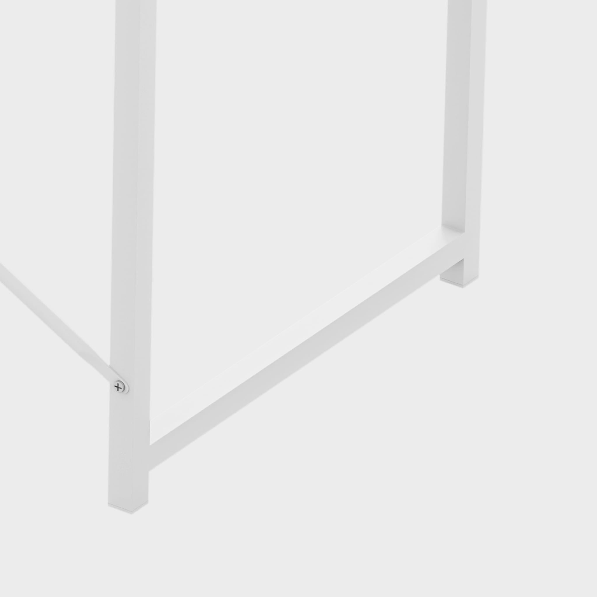 Psací stůl Mark Adler Leader 2.0 bílý 120 cm s policemi 