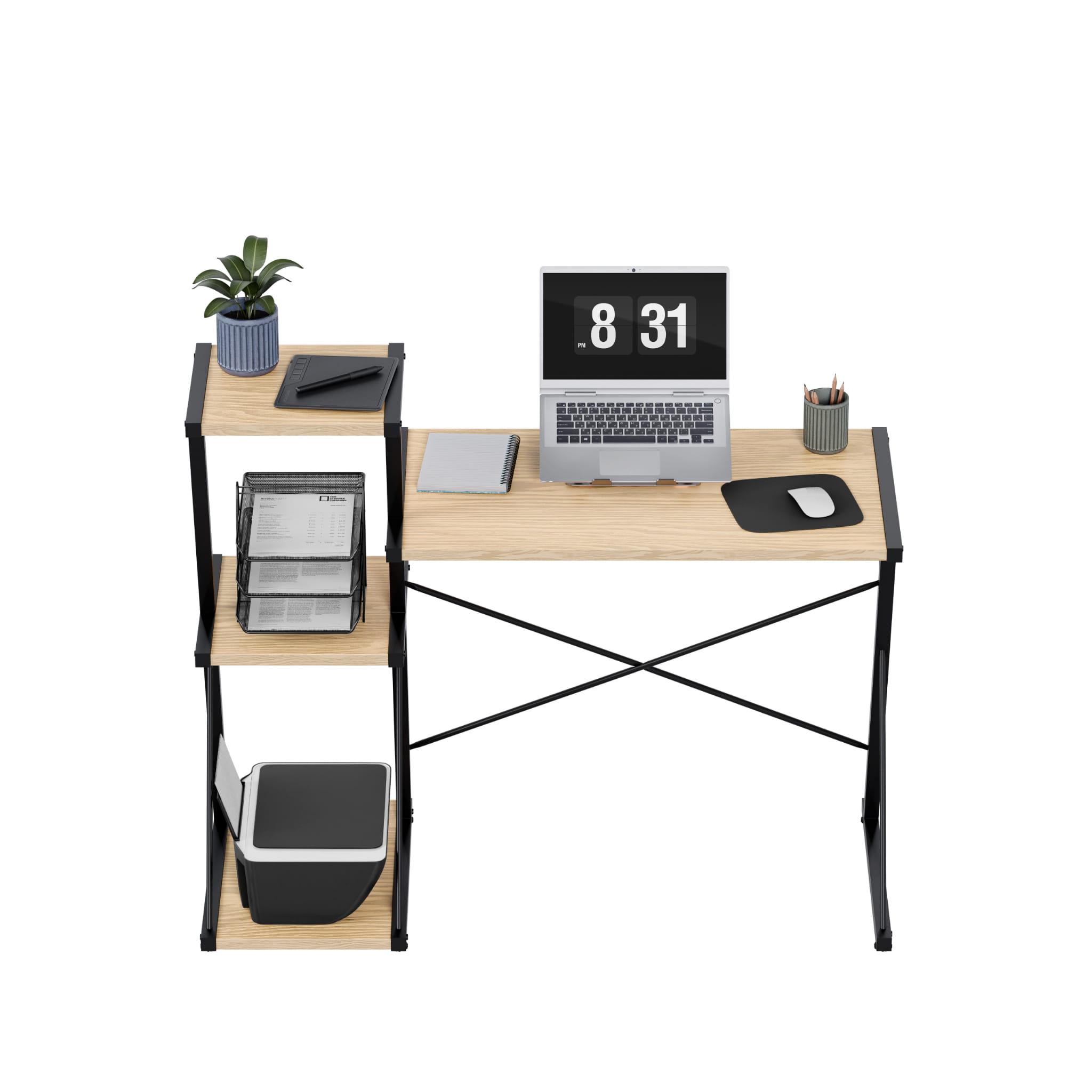 Psací stůl Mark Adler Leader 3.5 Craft 116 cm s policemi 