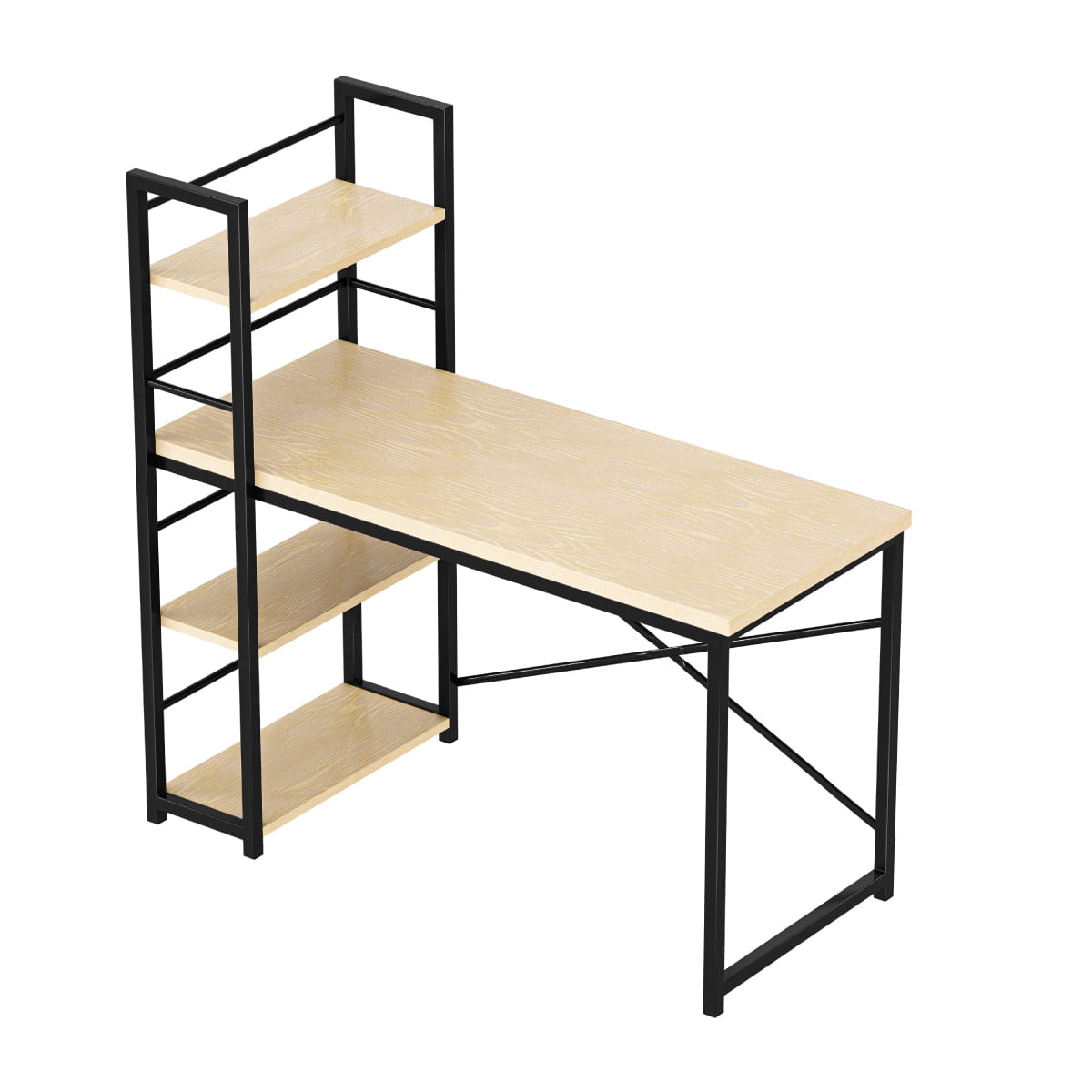 Psací stůl Mark Adler Leader 4.0 Craft 120 cm s policemi 