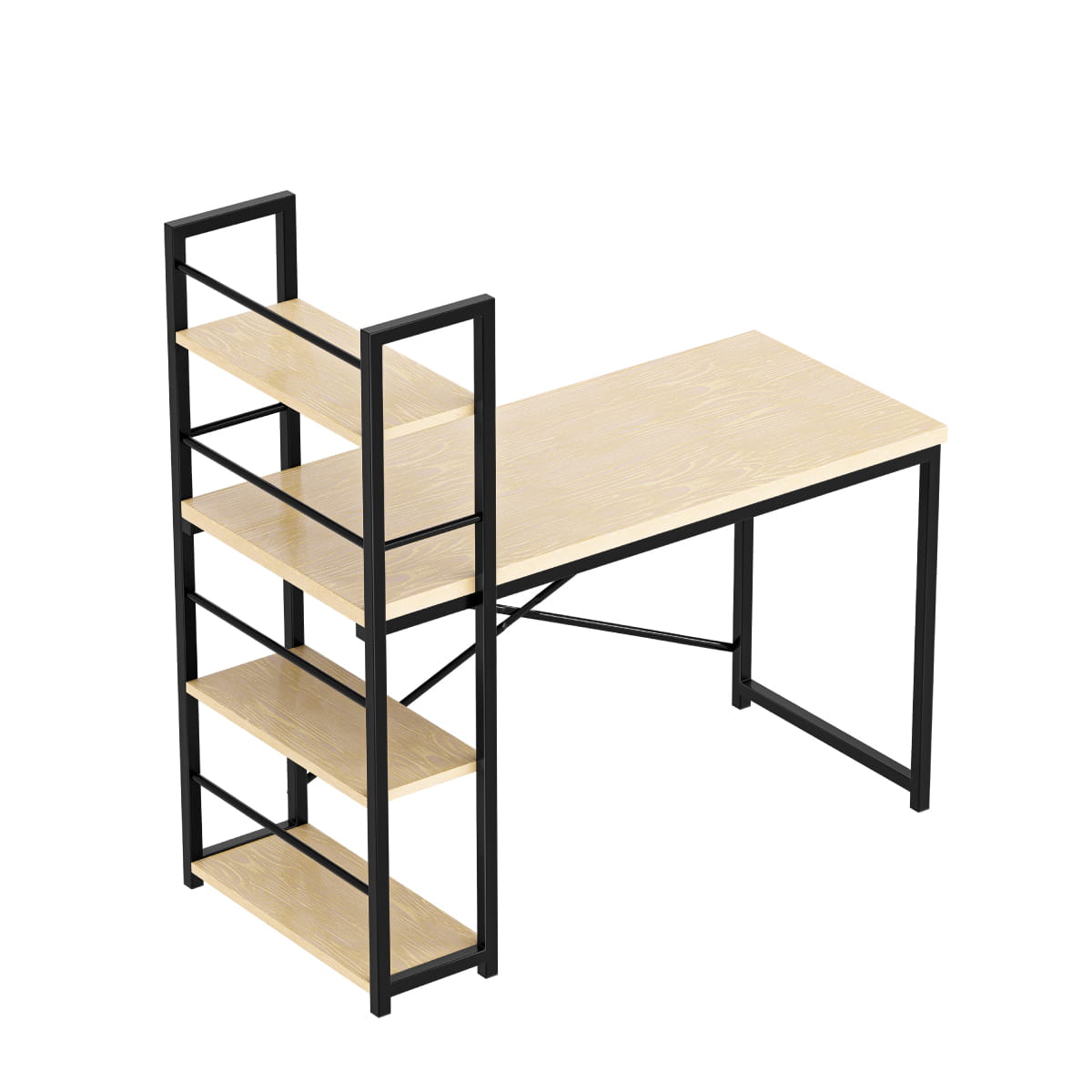 Psací stůl Mark Adler Leader 4.0 Craft 120 cm s policemi 