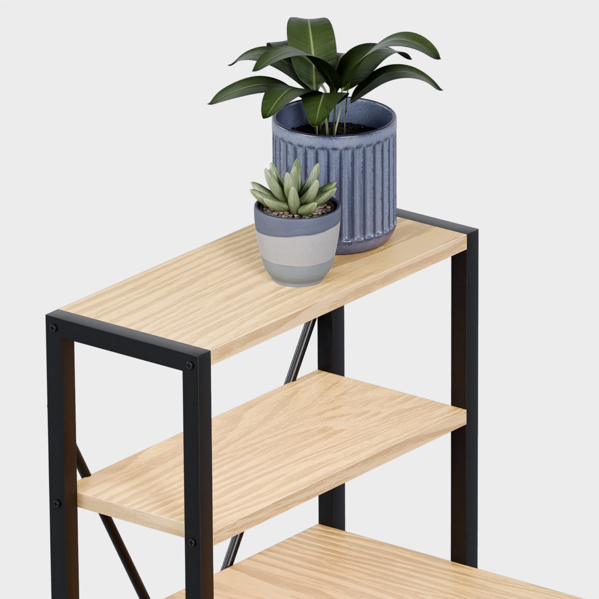 Rohový psací stůl Mark Adler Leader 5.9 s policemi 145 cm 