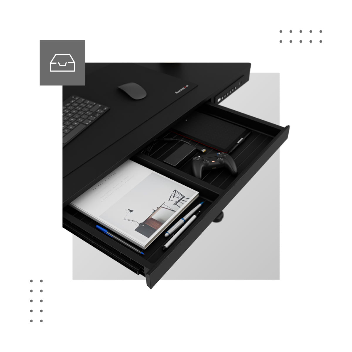 Elektrický stůl Mark Adler Leader 8.2 Black 120 cm 