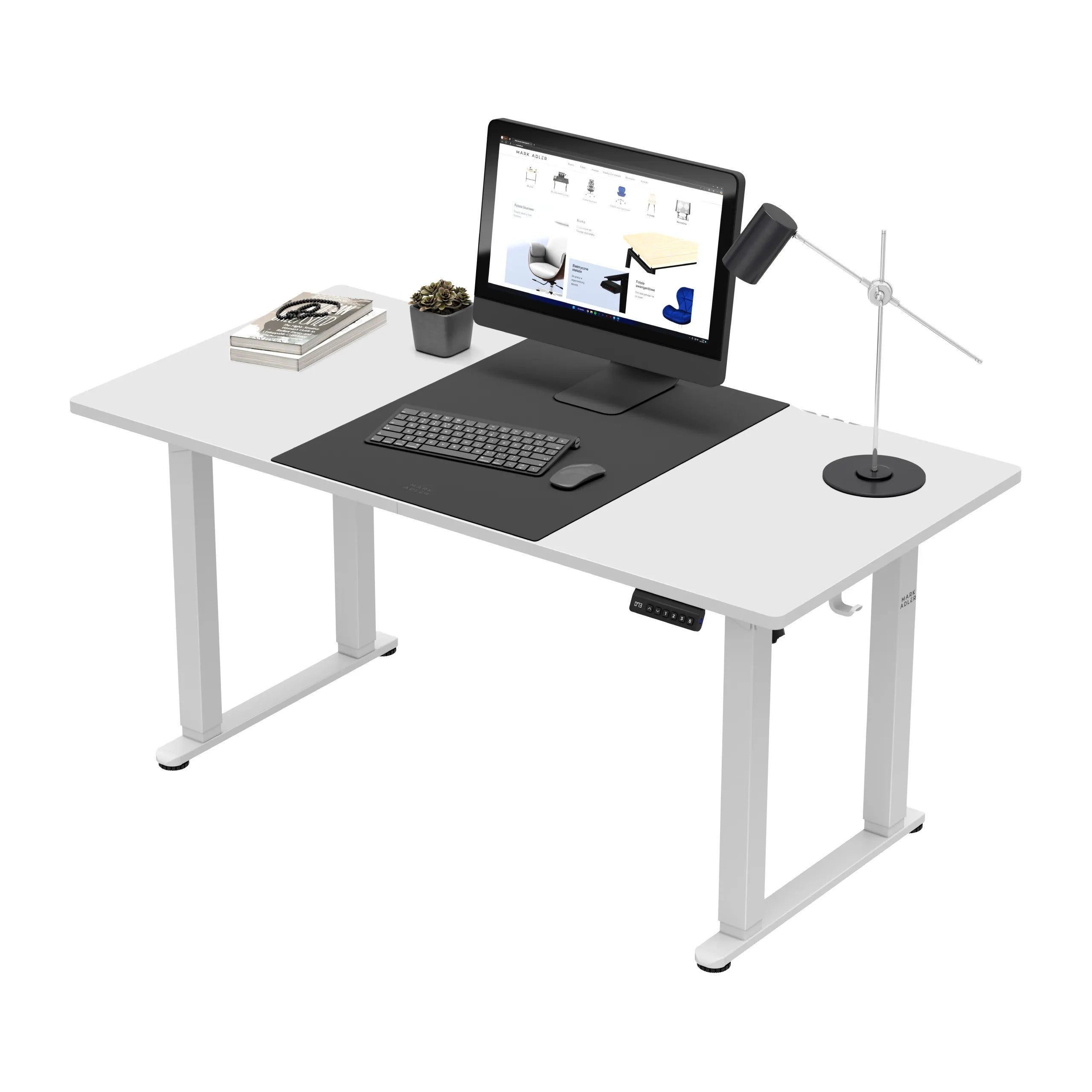 Mark Adler Leader 9.3 bílý elektrický stůl 160 cm 