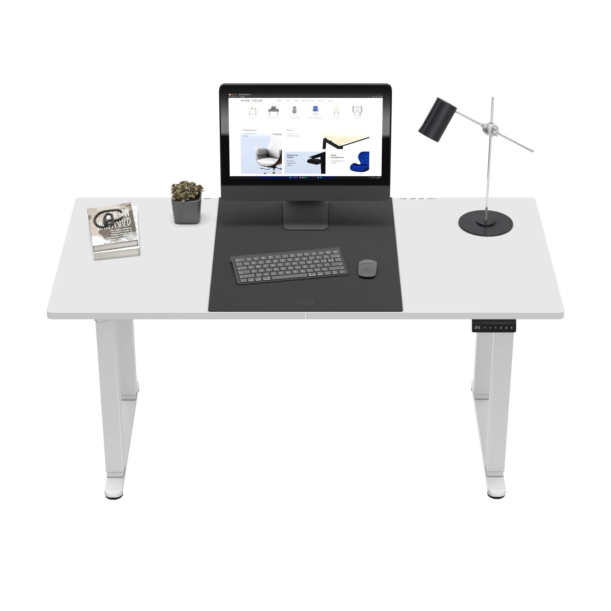 Mark Adler Leader 9.3 bílý elektrický stůl 160 cm 
