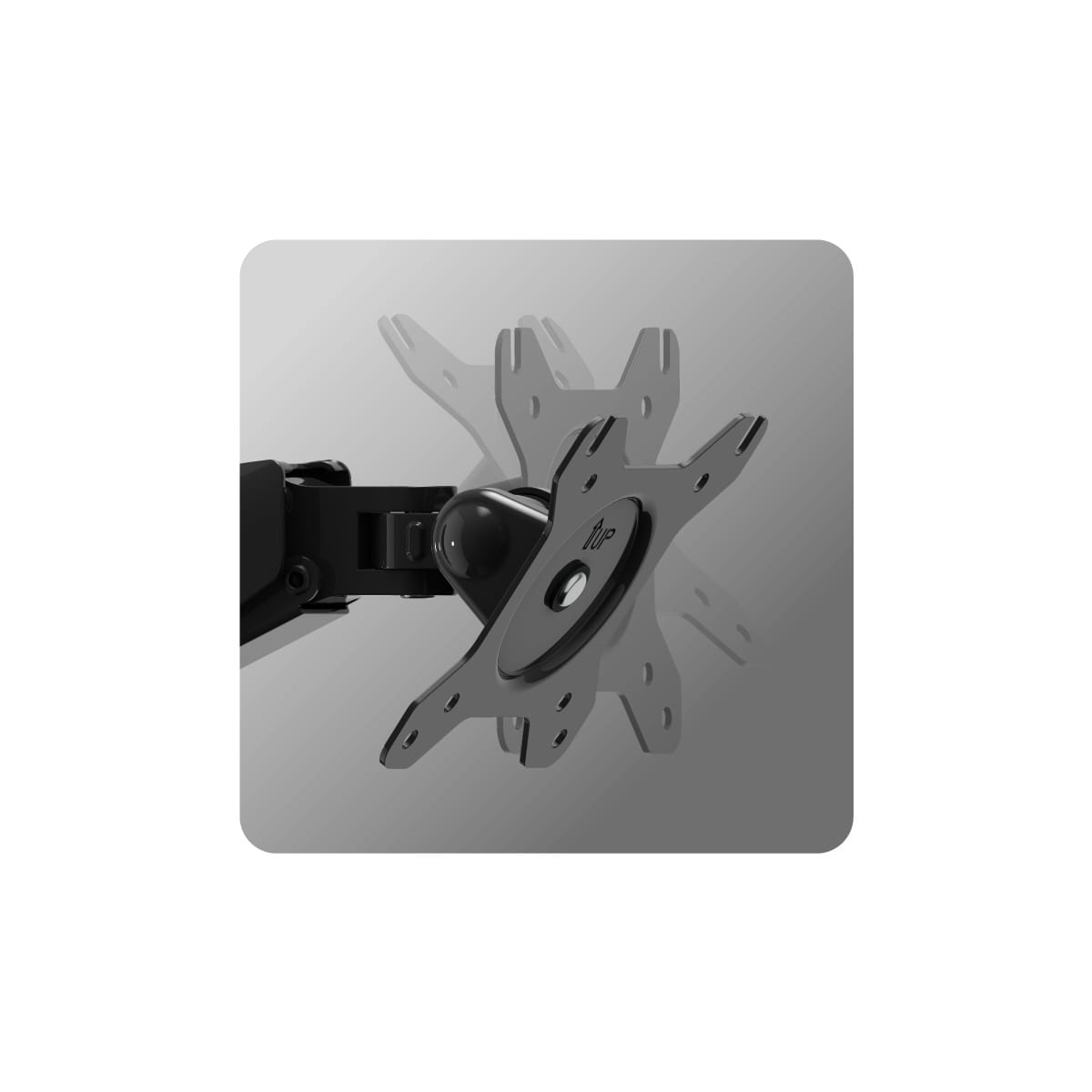 Otočný držák Huzaro Motion 2.2 pro dva monitory 