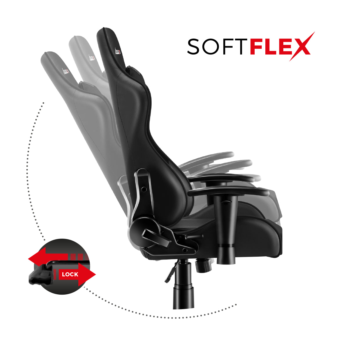 Herní židle Huzaro RANGER 6.0 černá pro děti 