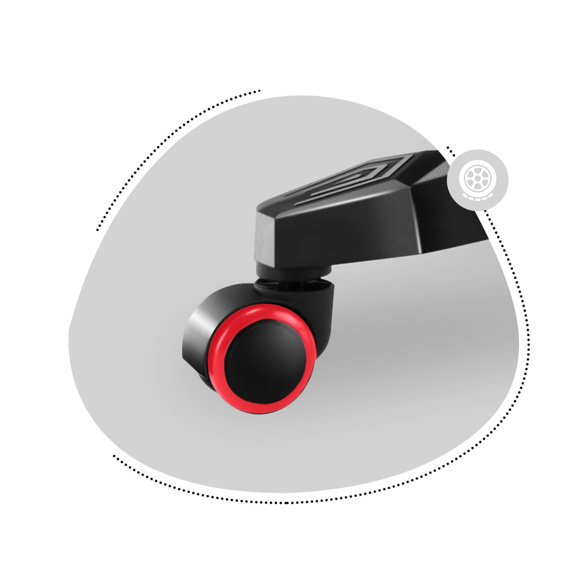 Herní židle HUZARO RANGER 6.0 Red Mesh pro děti 