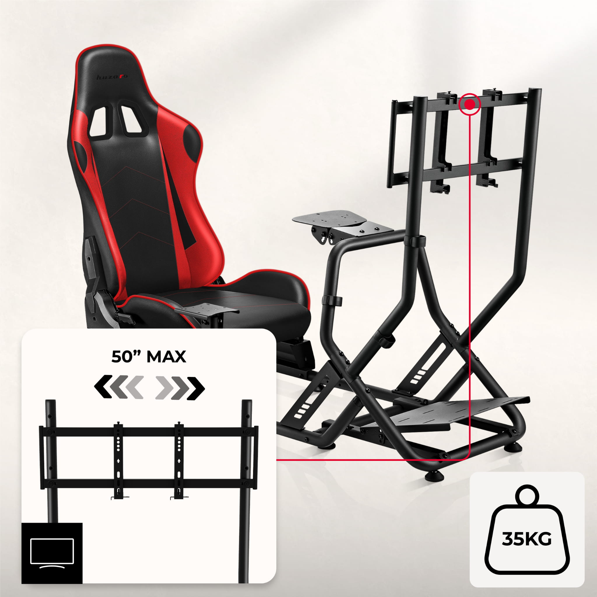 Kokpit pro simulátor závodů Huzaro Speed ​​​​6.0 