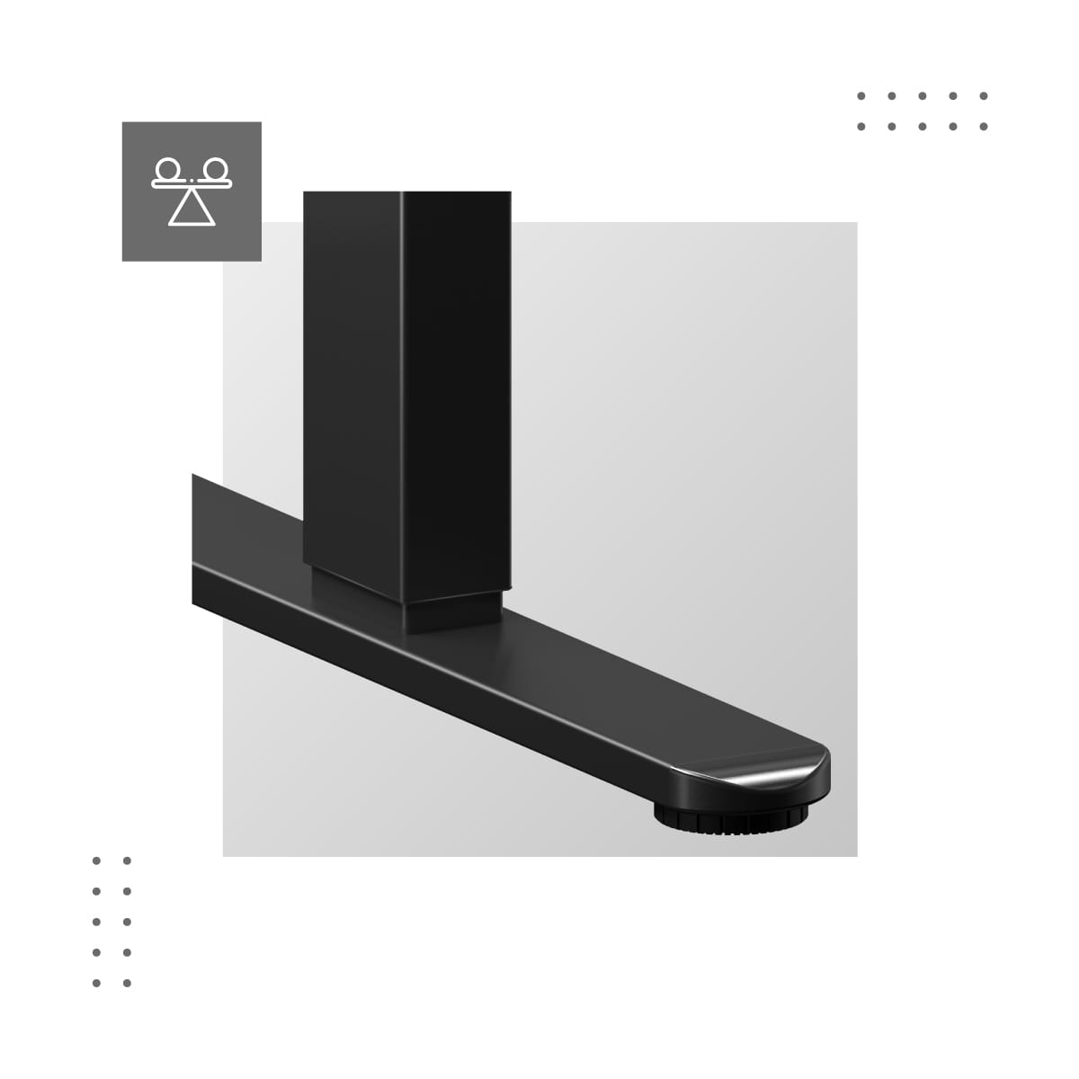 Rám elektrického stolu MARK ADLER Xeno 4.1 Black 