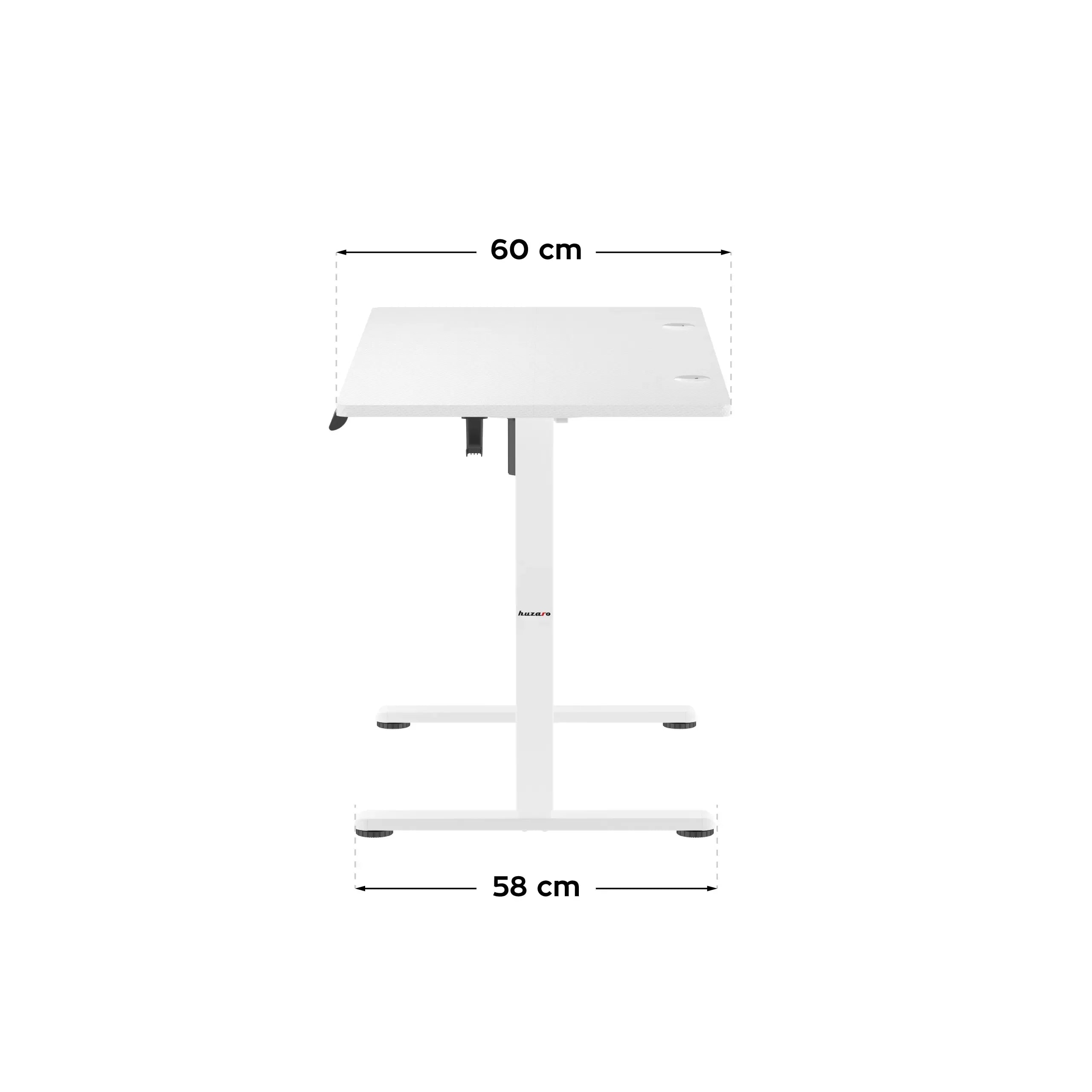 Huzaro Hero 7.9 bílý elektrický stůl 100 cm 