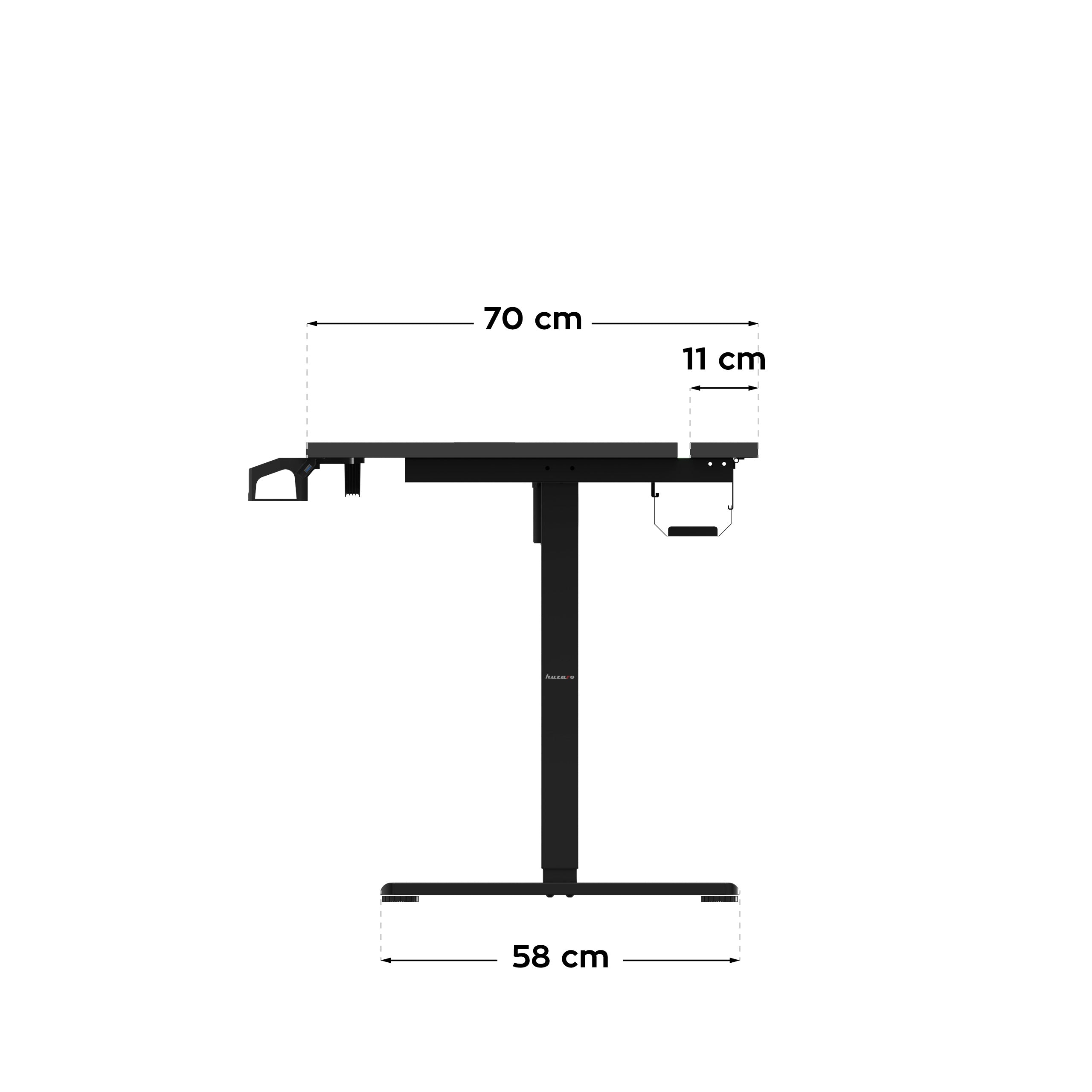 Elektrický stůl Huzaro Hero 8.7 RGB LED 140 cm 