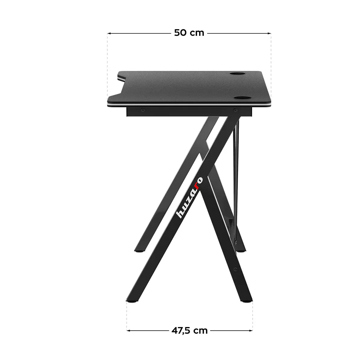 Herní stůl Huzaro Hero 1.4 černý 100 cm 