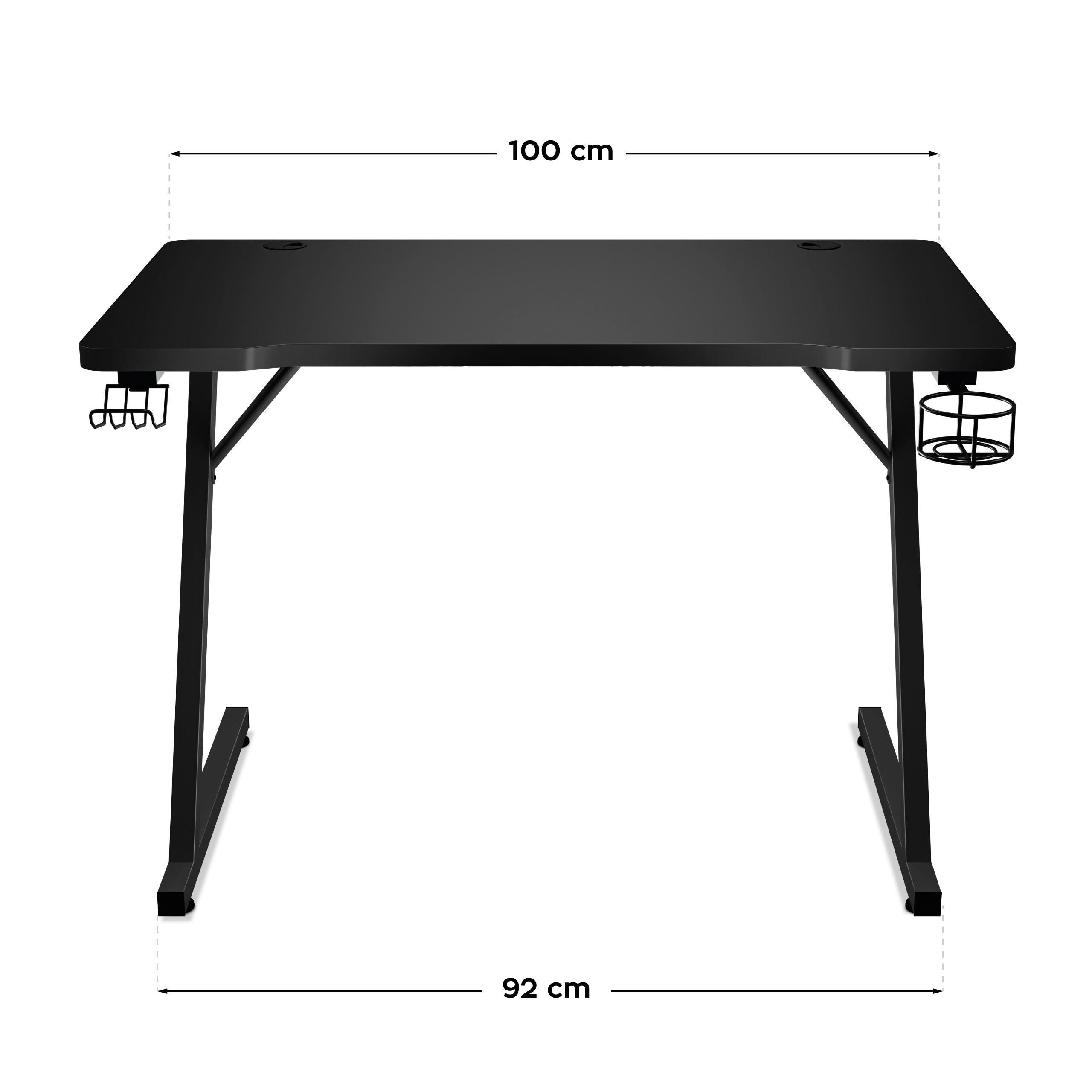 Herní stůl Huzaro Hero 1.8 černý 100 cm 