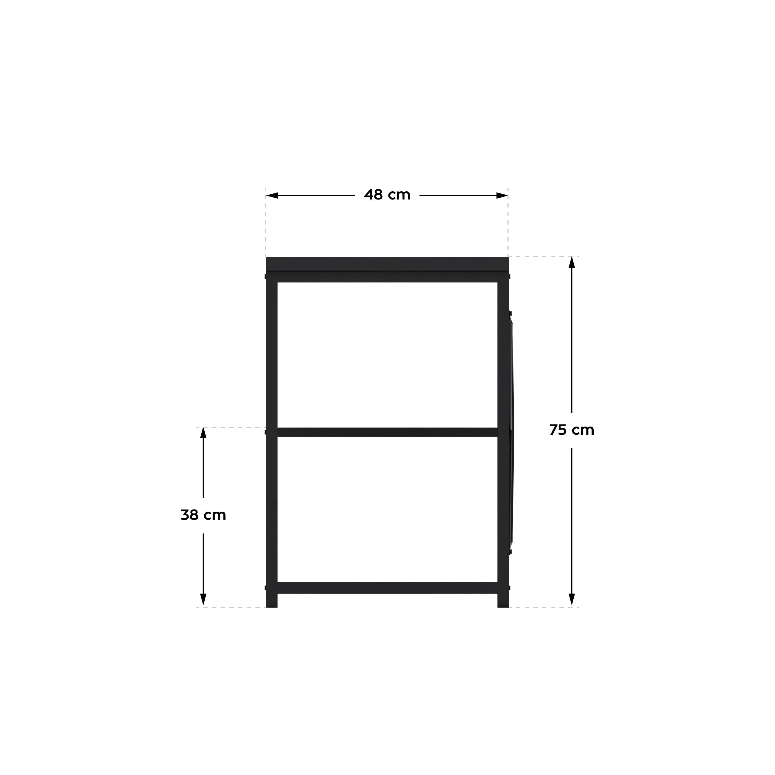 Psací stůl Mark Adler Leader 2.0 černý 120 cm s policemi 