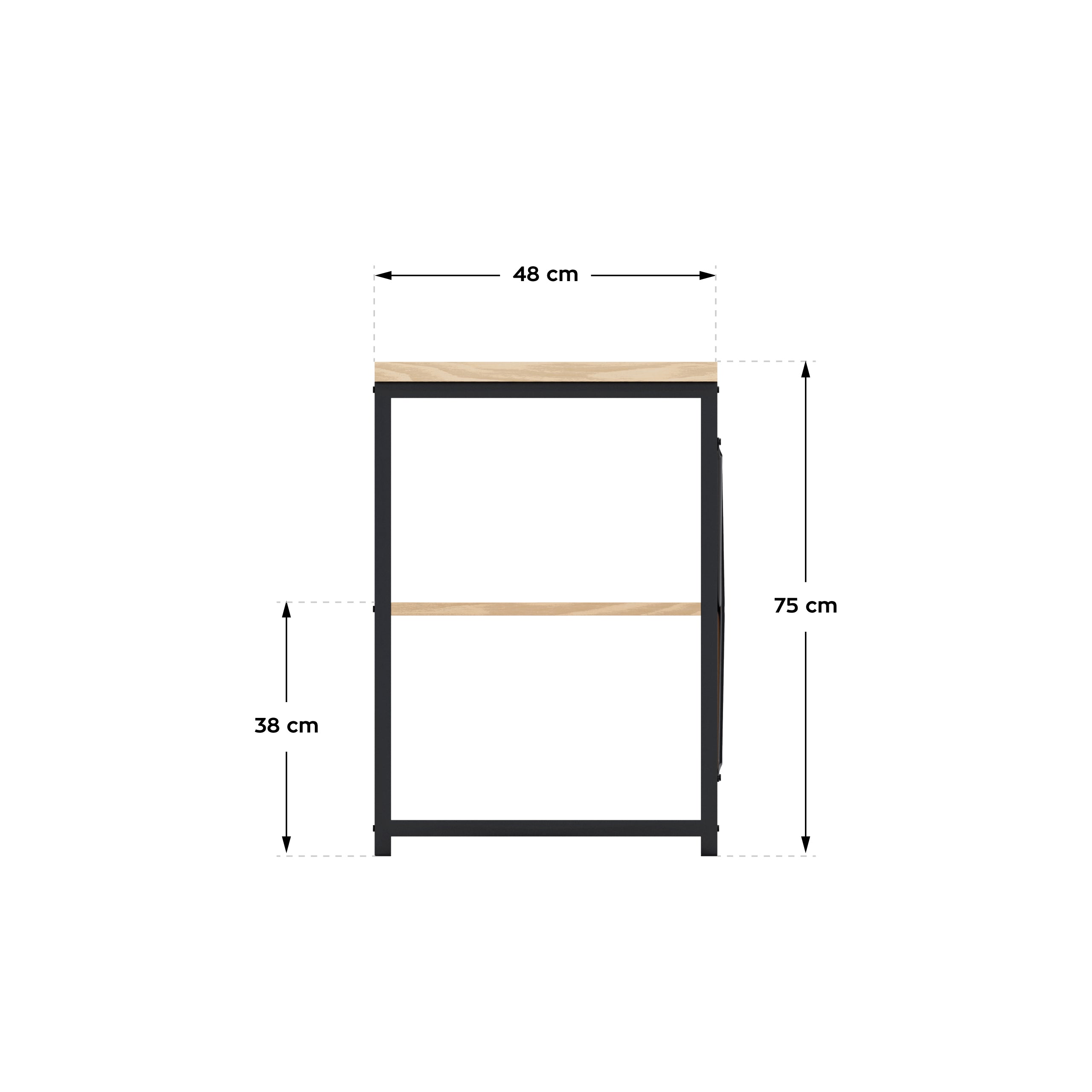 Psací stůl Mark Adler Leader 2.0 Craft 120 cm s policemi 