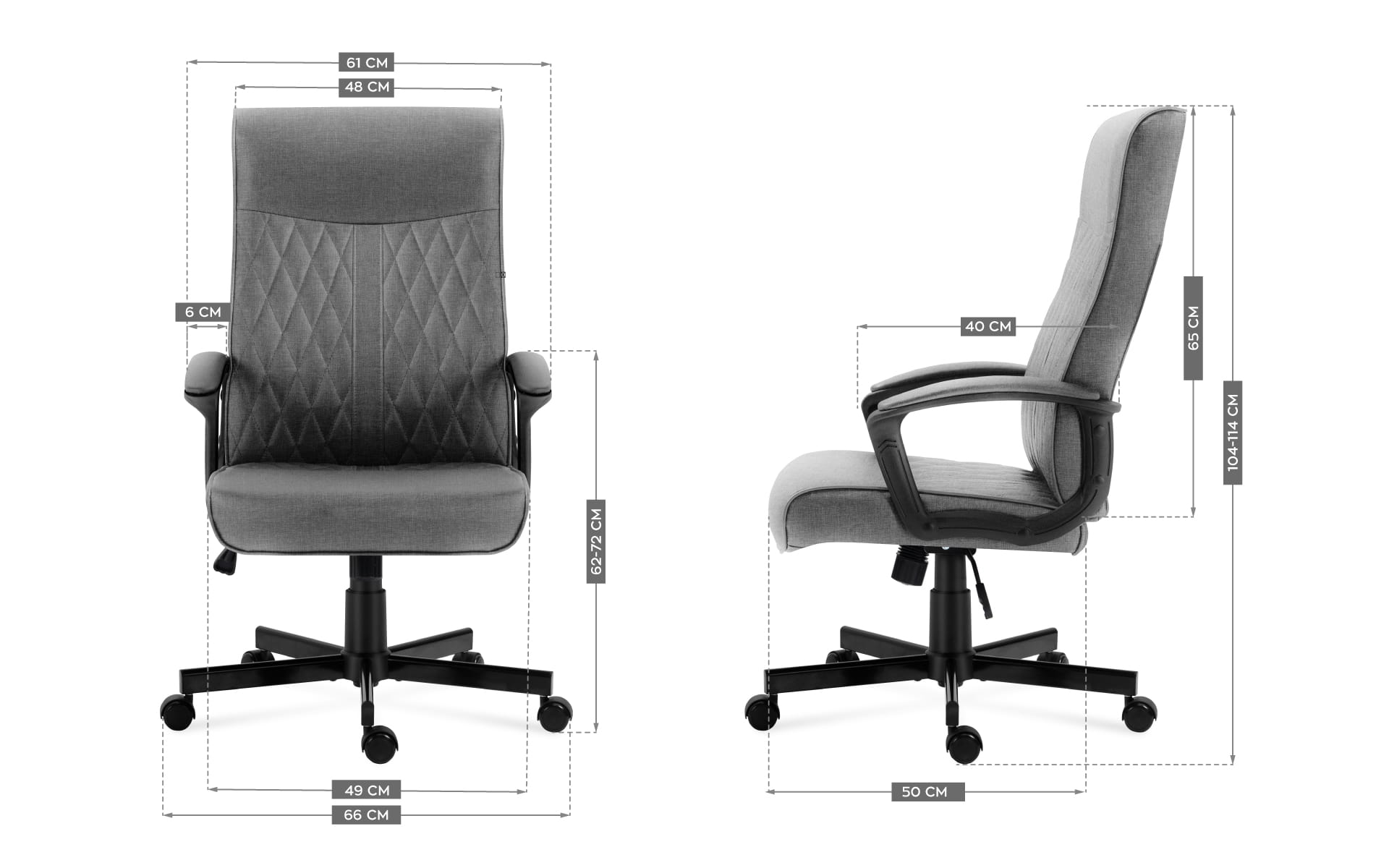 Kancelářská židle Mark Adler Boss 3.2 šedá 